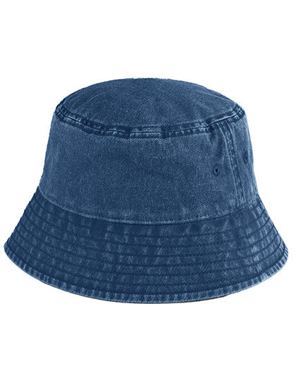 Klobouček Beechfield Vintage Bucket Hat, Vintage Denim