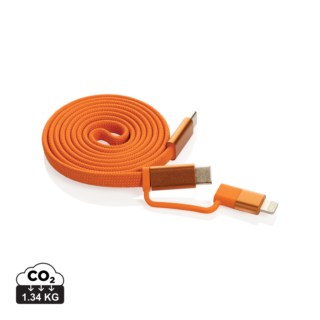 Ultra tenký magnetický nabíjecí kabel 60W 2 v 1
