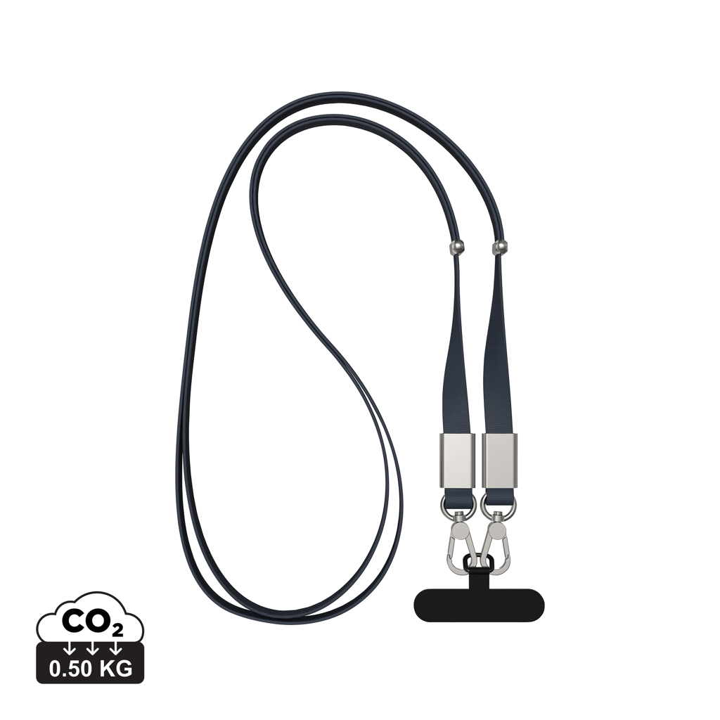 Crossbody lanyard Nivo RCS z recyklovaného PET
