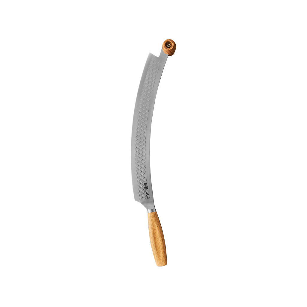 BOSKA Nůž na pizzu a sýr Oslo+ Nr.4 Steel Grey, Hnědá
