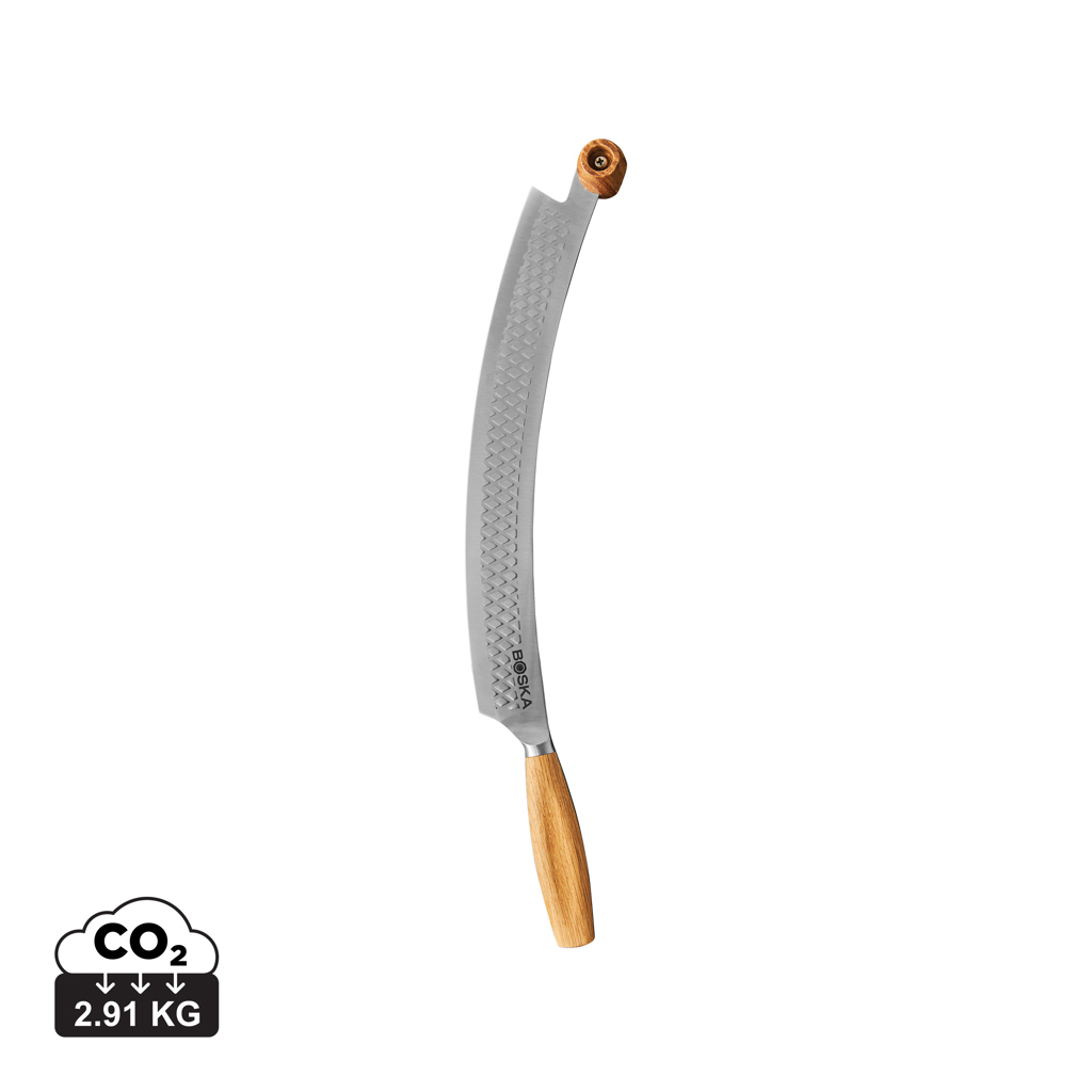 BOSKA Nůž na pizzu a sýr Oslo+ Nr.4 Steel Grey, Hnědá