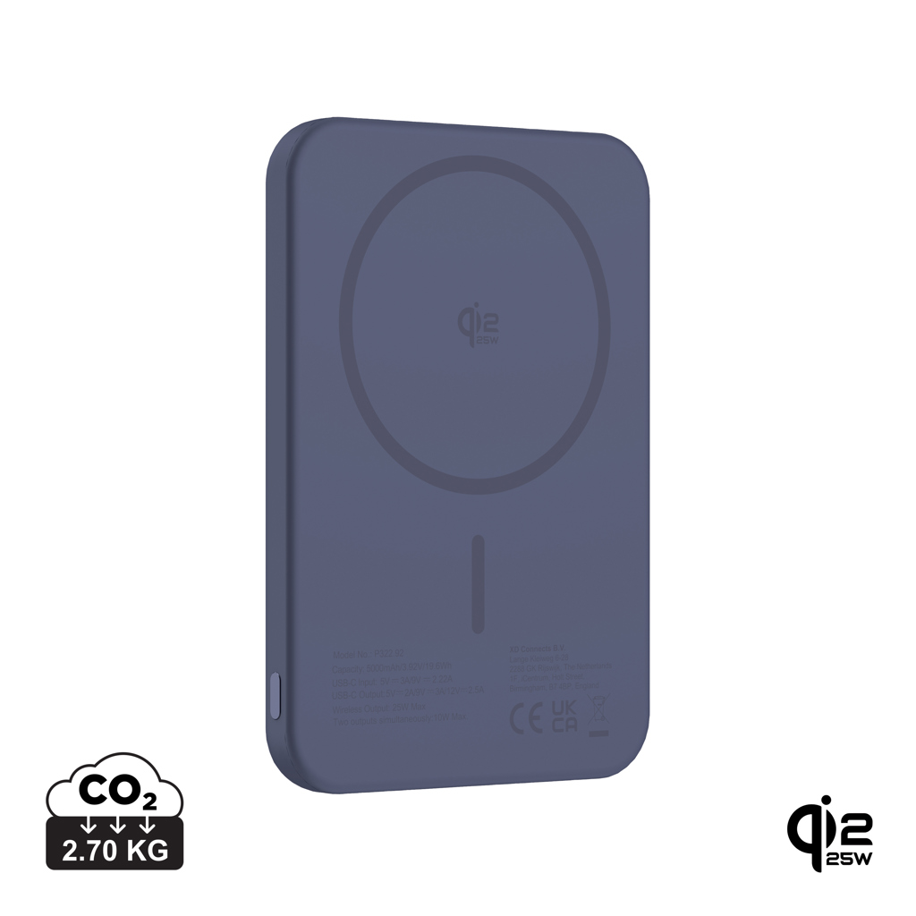 Powerbanka Qi2.2 25W Urban Vitamin Pomona 5000mAh Modrá