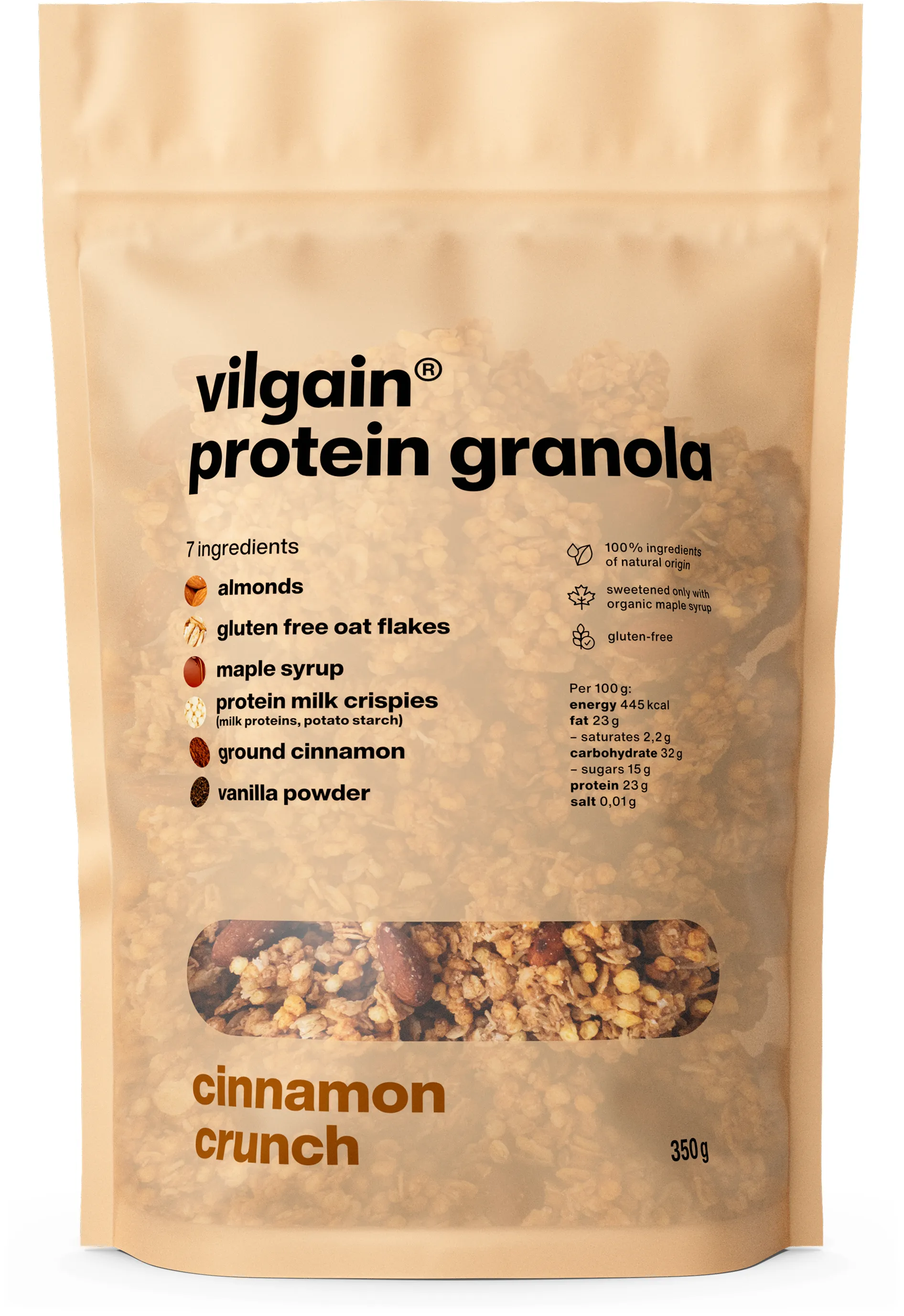 Vilgain Protein Granola křupavá skořice 350 g
