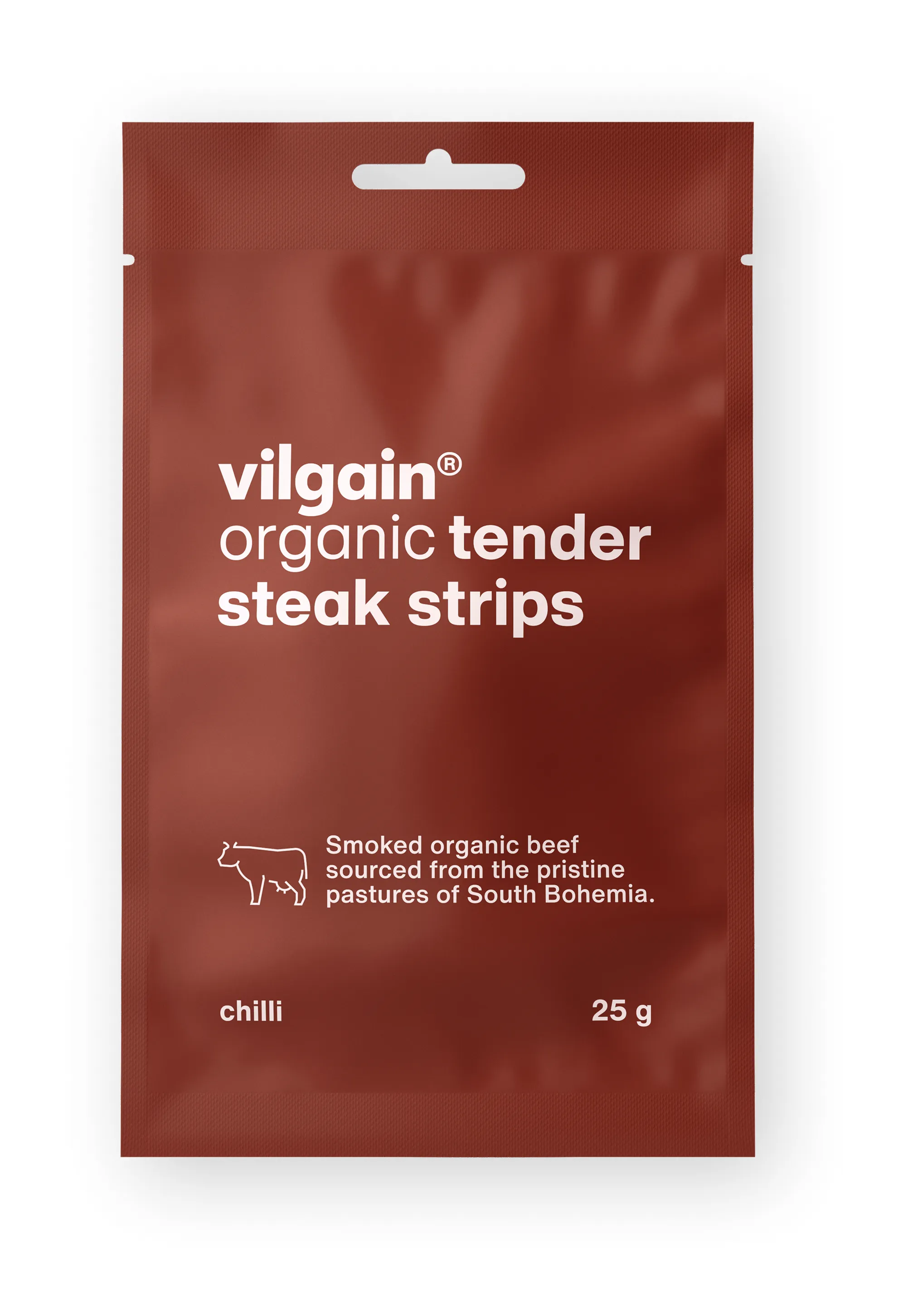 Vilgain Sušené steakové proužky BIO chilli 25 g