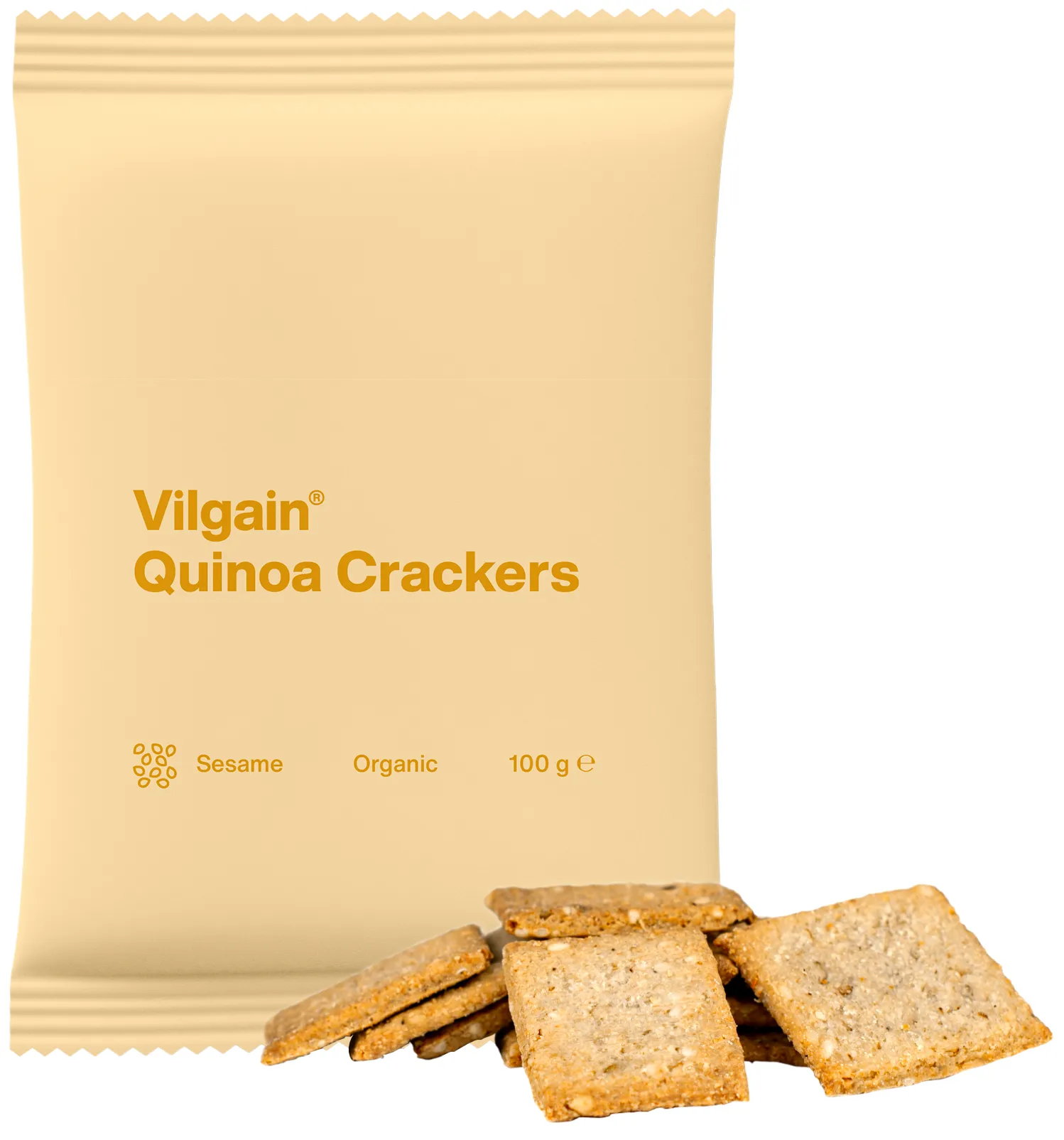 Vilgain Quinoa krekry BIO sezam 100 g