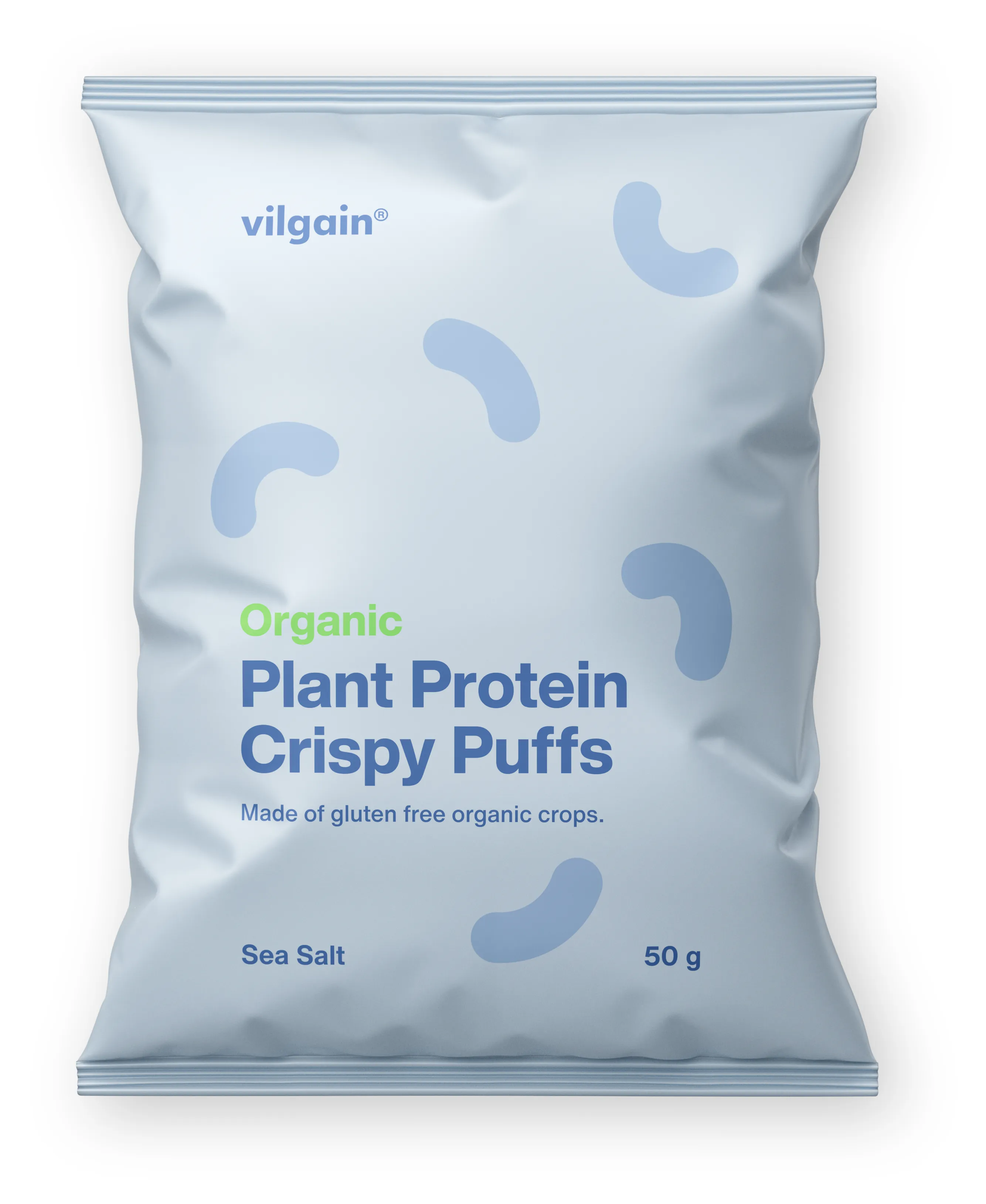 Vilgain Plant Protein Crispy Puffs BIO mořská sůl 50 g