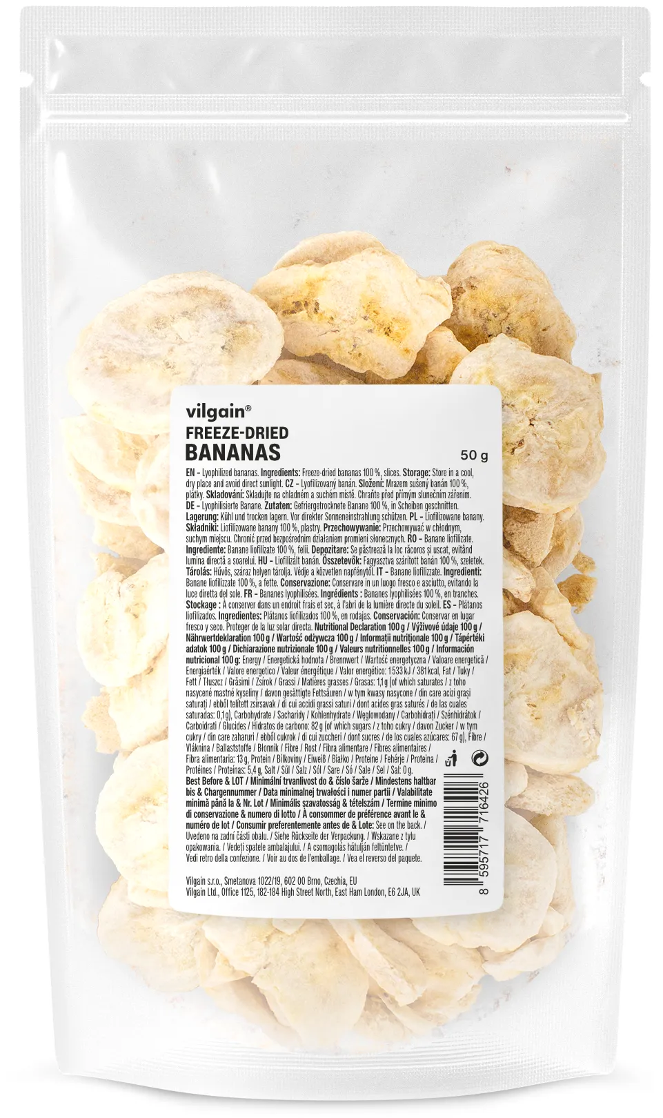 Vilgain Banán lyofilizovaný 50 g