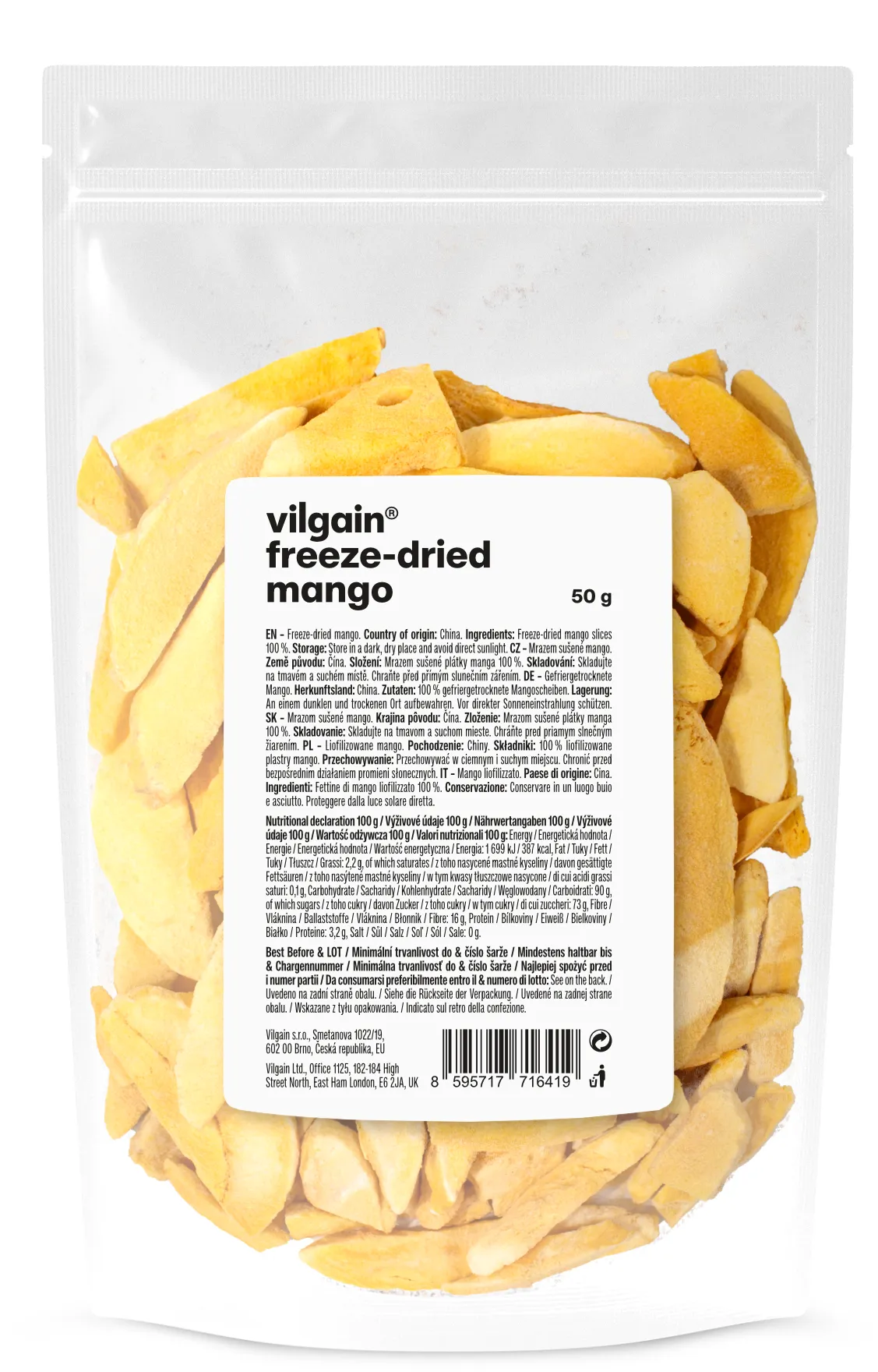 Vilgain Mango lyofilizované 50 g