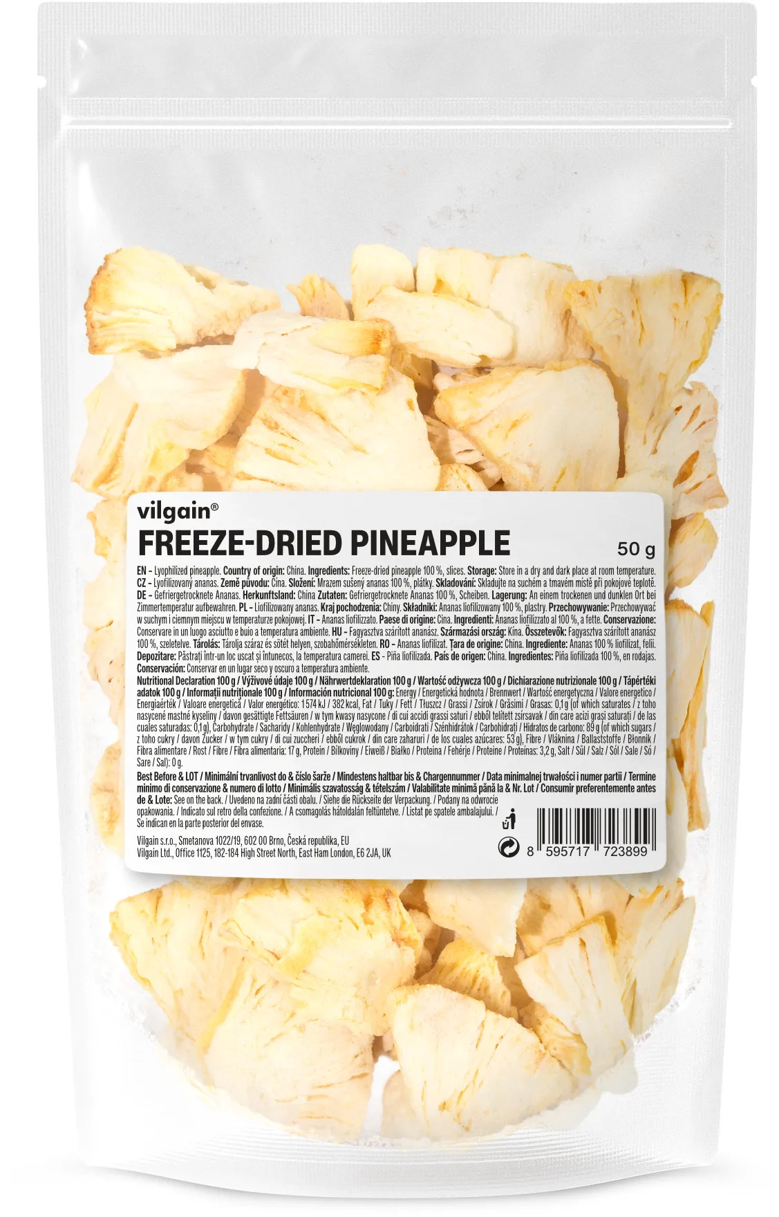 Vilgain Ananas lyofilizovaný 50 g