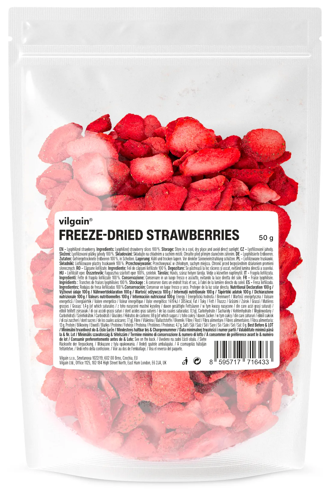 Vilgain Jahody lyofilizované 50 g