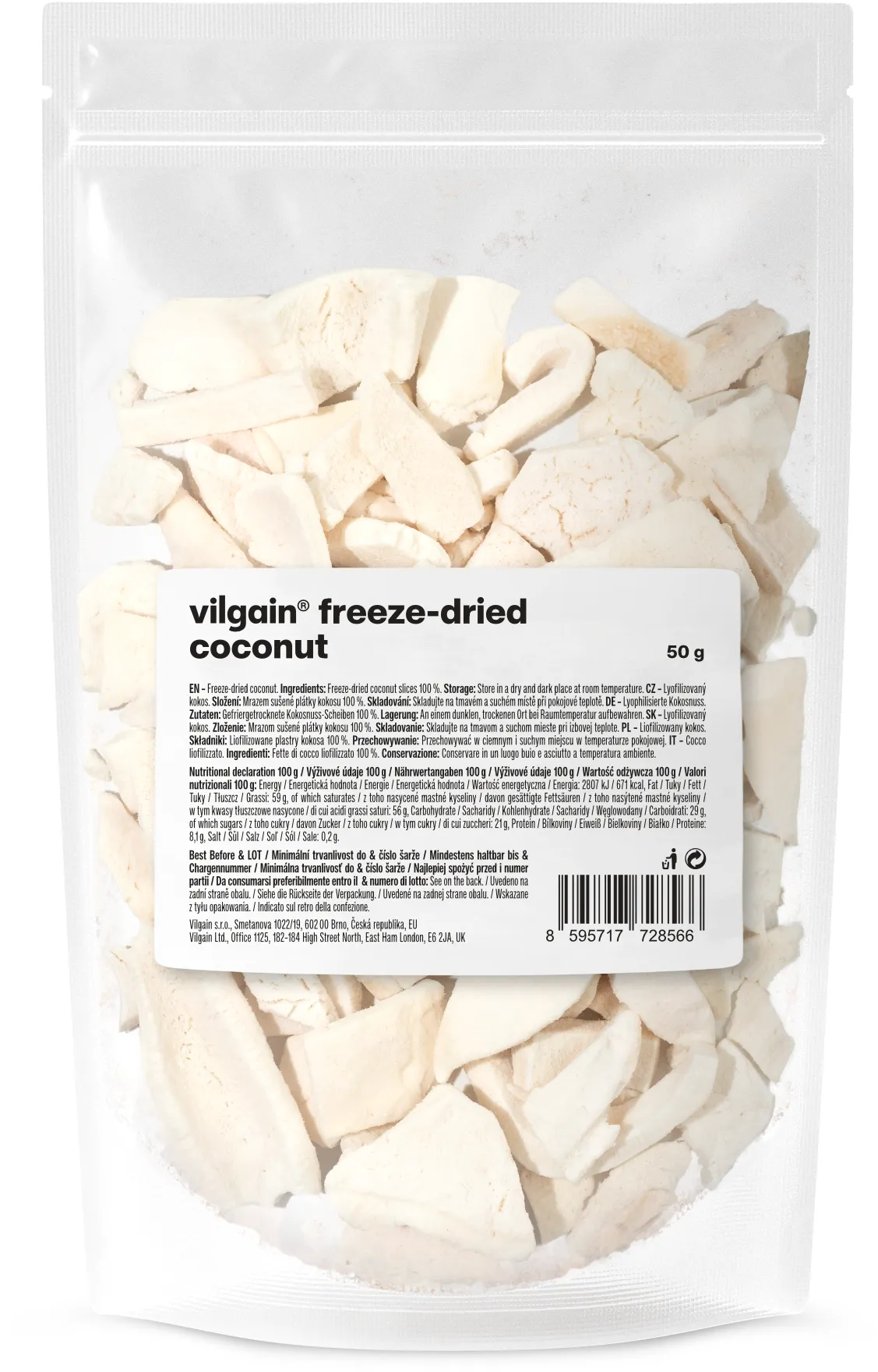 Vilgain Lyofilizovaný kokos 50 g