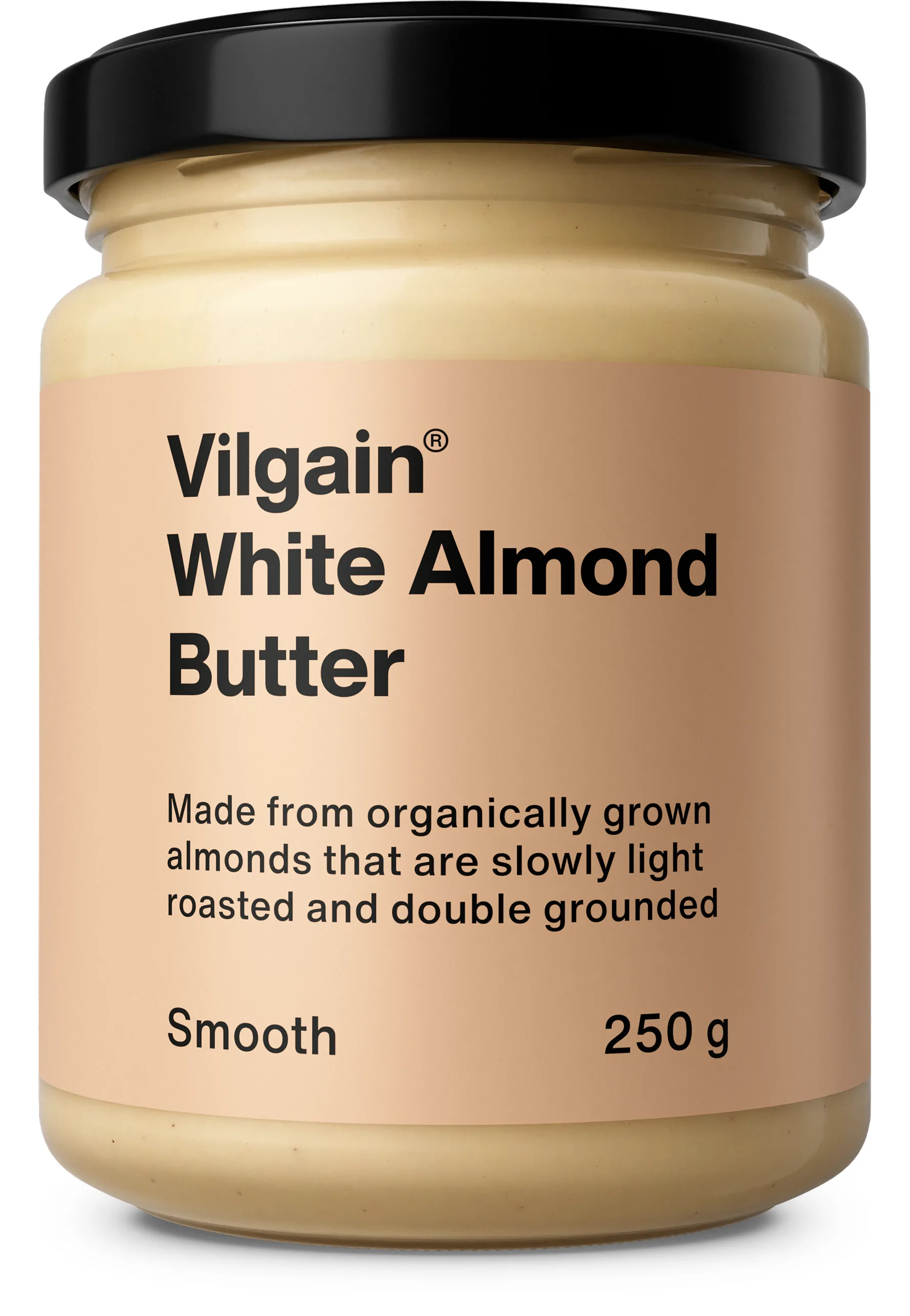 Vilgain Bílé mandlové máslo z blanšírovaných mandlí BIO smooth 250 g