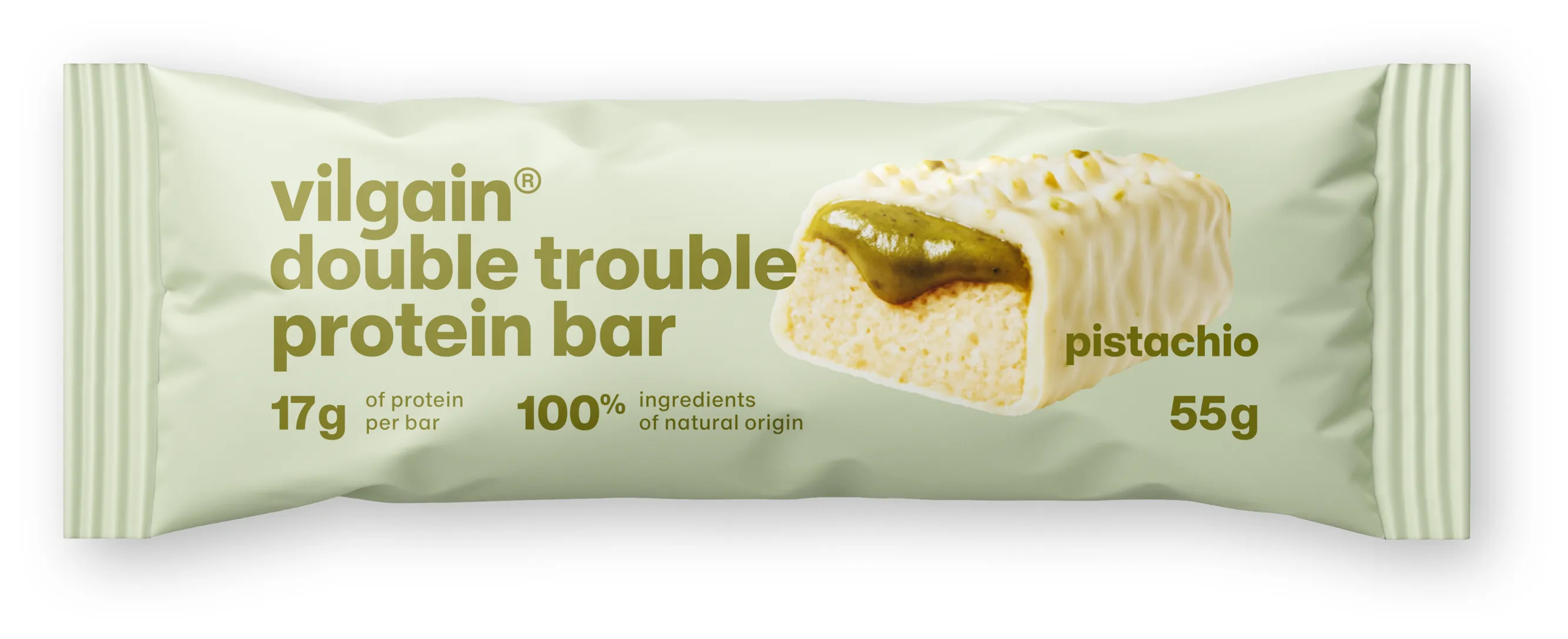 Vilgain Double Trouble Protein Bar pistácie 55 g