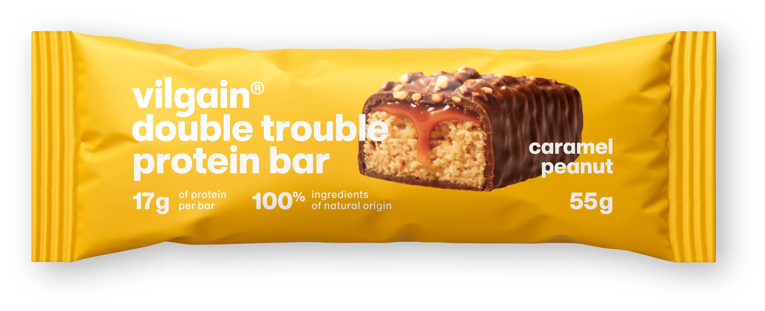 Vilgain Double Trouble Protein Bar Arašídy se slaným karamelem 55 g