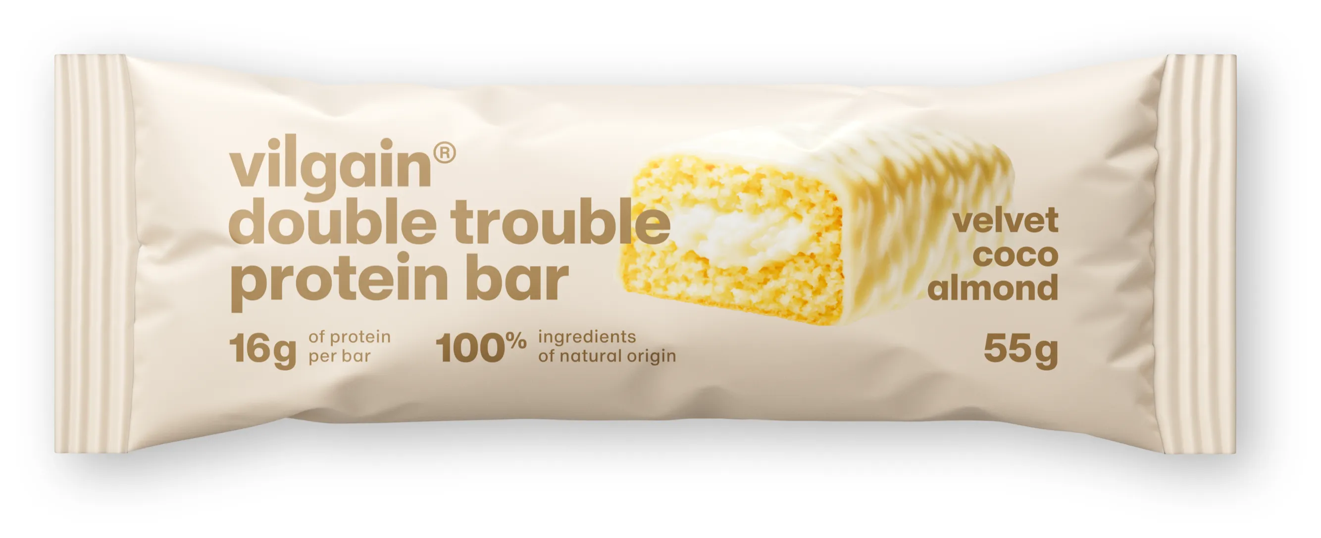 Vilgain Double Trouble Protein Bar Kokosovo-mandlový krém 55 g
