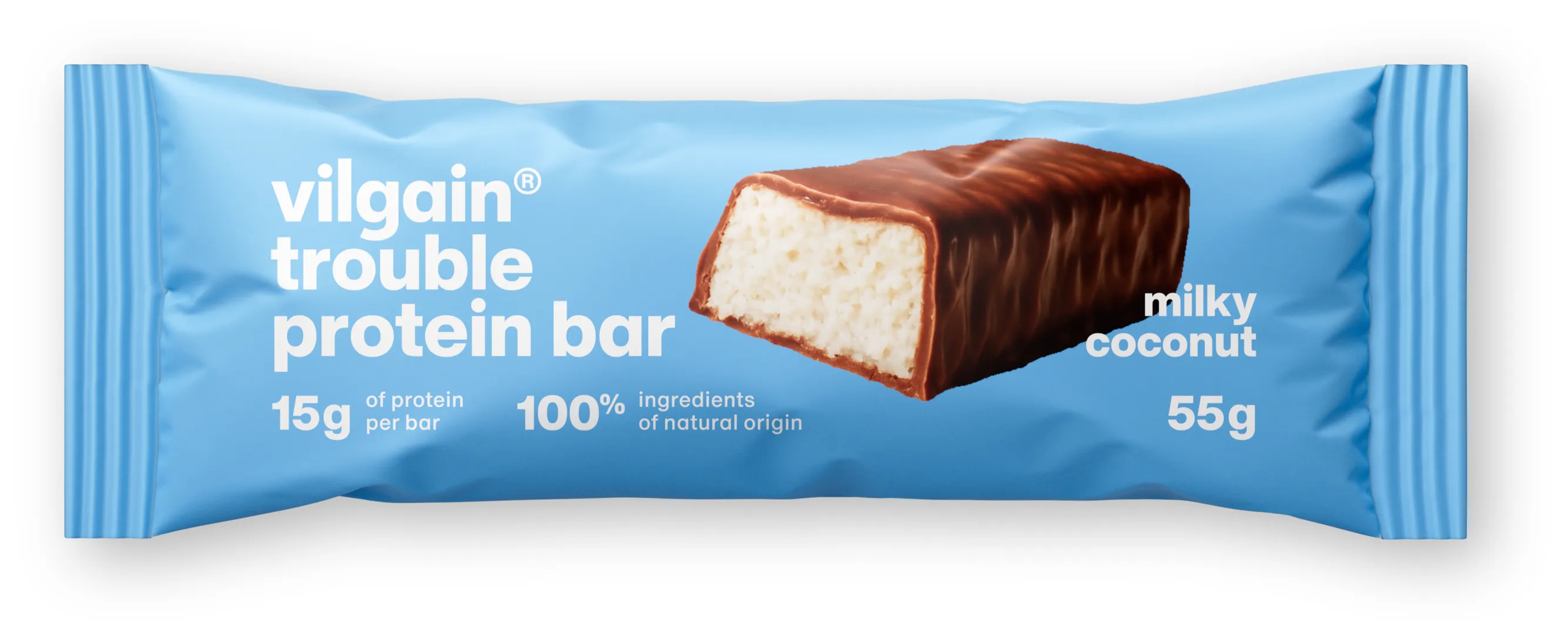 Vilgain Trouble Protein Bar Kokos s mléčnou čokoládou 55 g