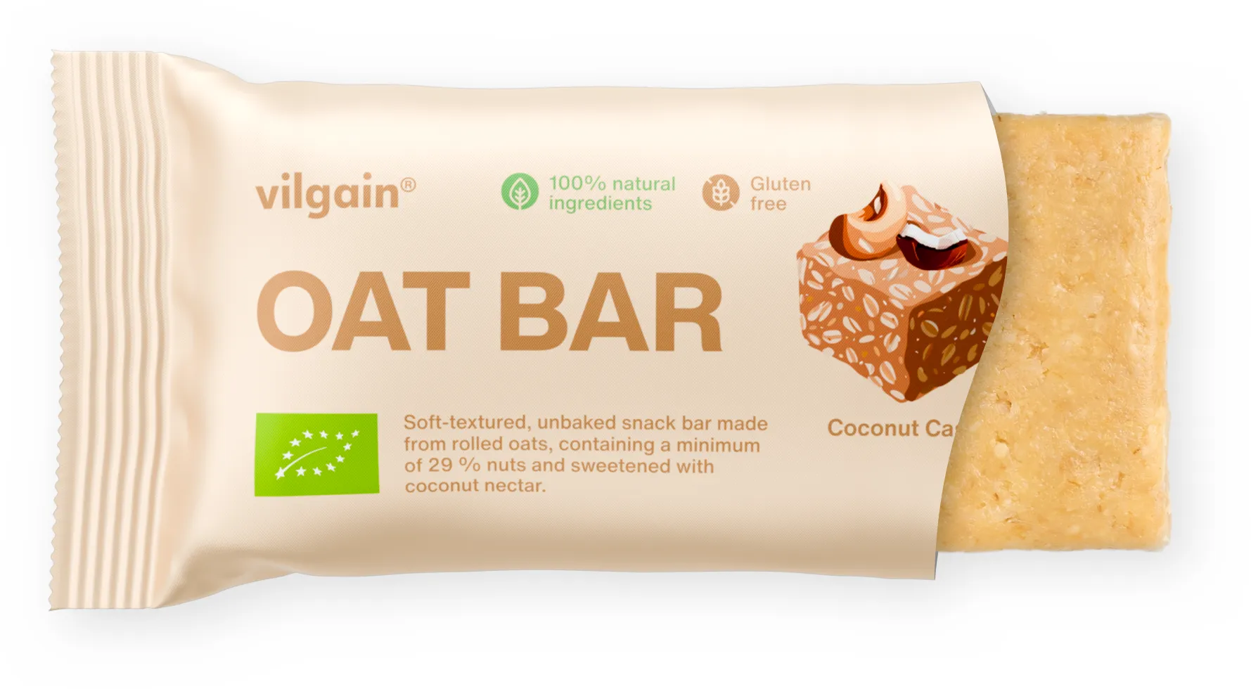 Vilgain Oat Bar BIO kešu a kokos 50 g