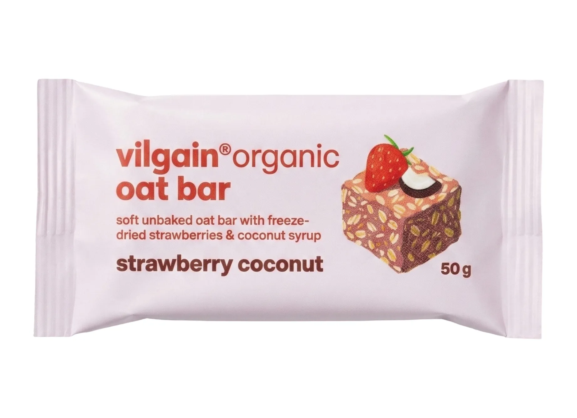 Vilgain Oat Bar BIO jahoda a kokos 50 g