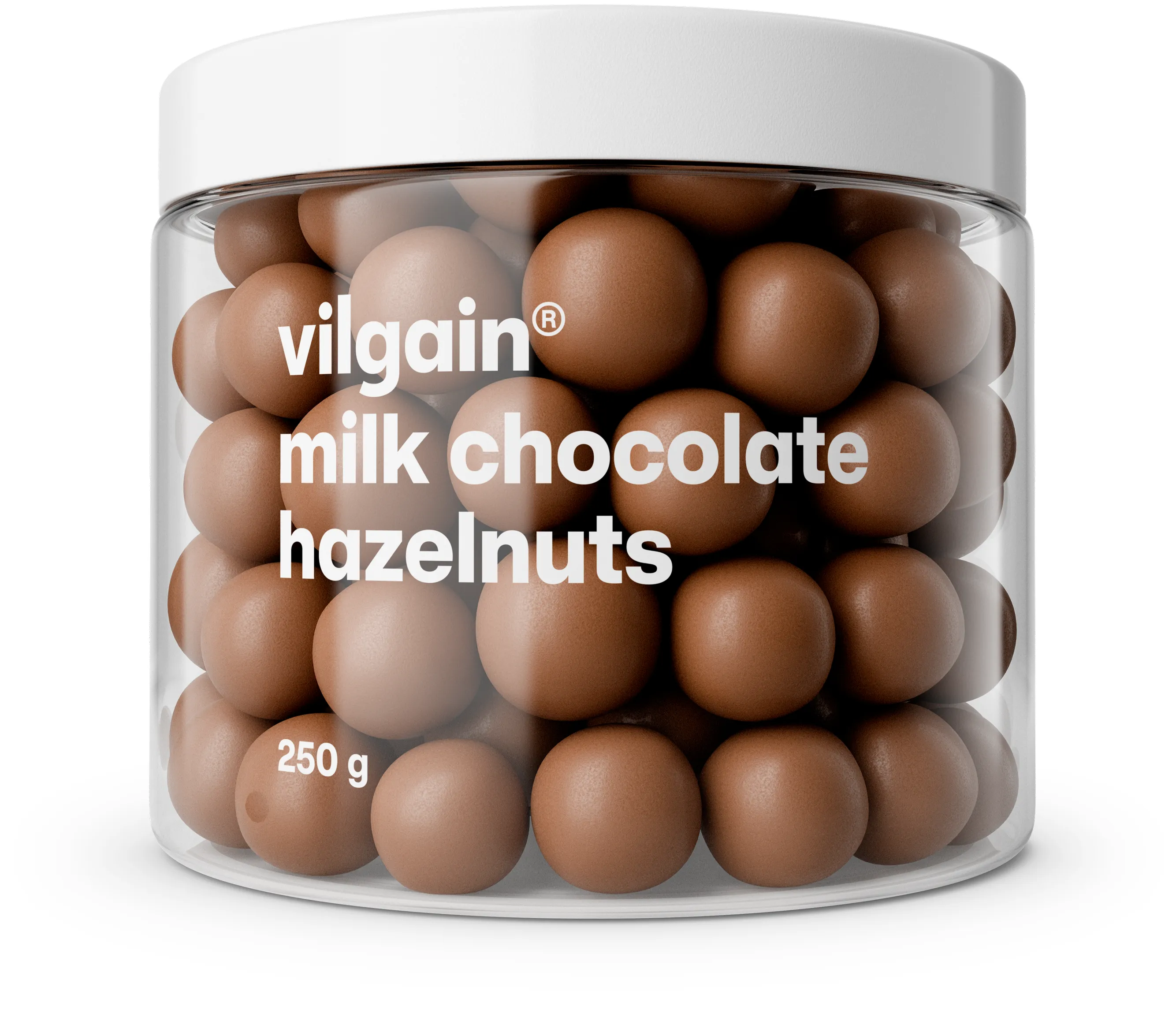 Vilgain Lískové ořechy v čokoládě mléčná čokoláda 250 g