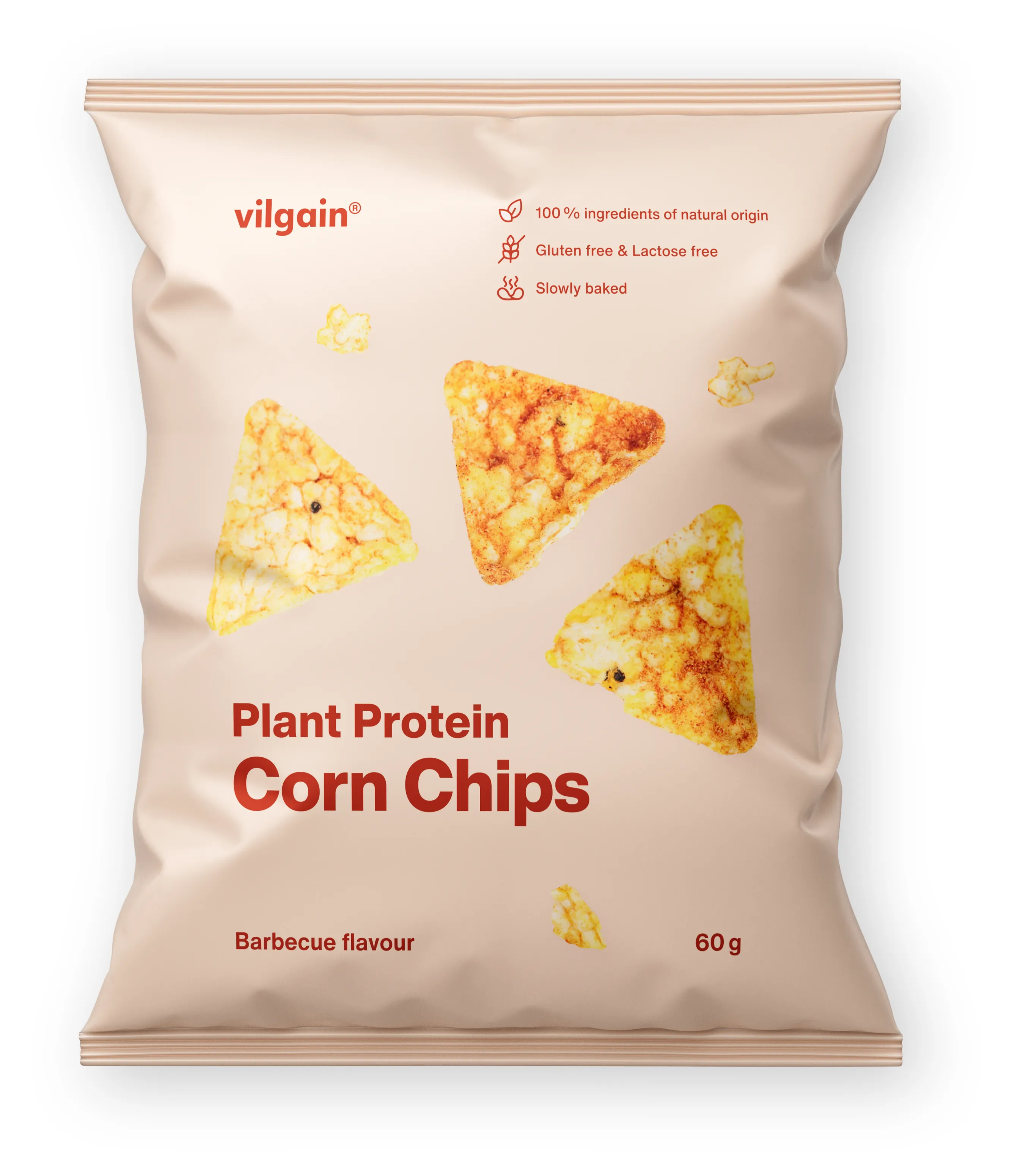 Vilgain Kukuřičné proteinové chipsy BIO BBQ 60 g