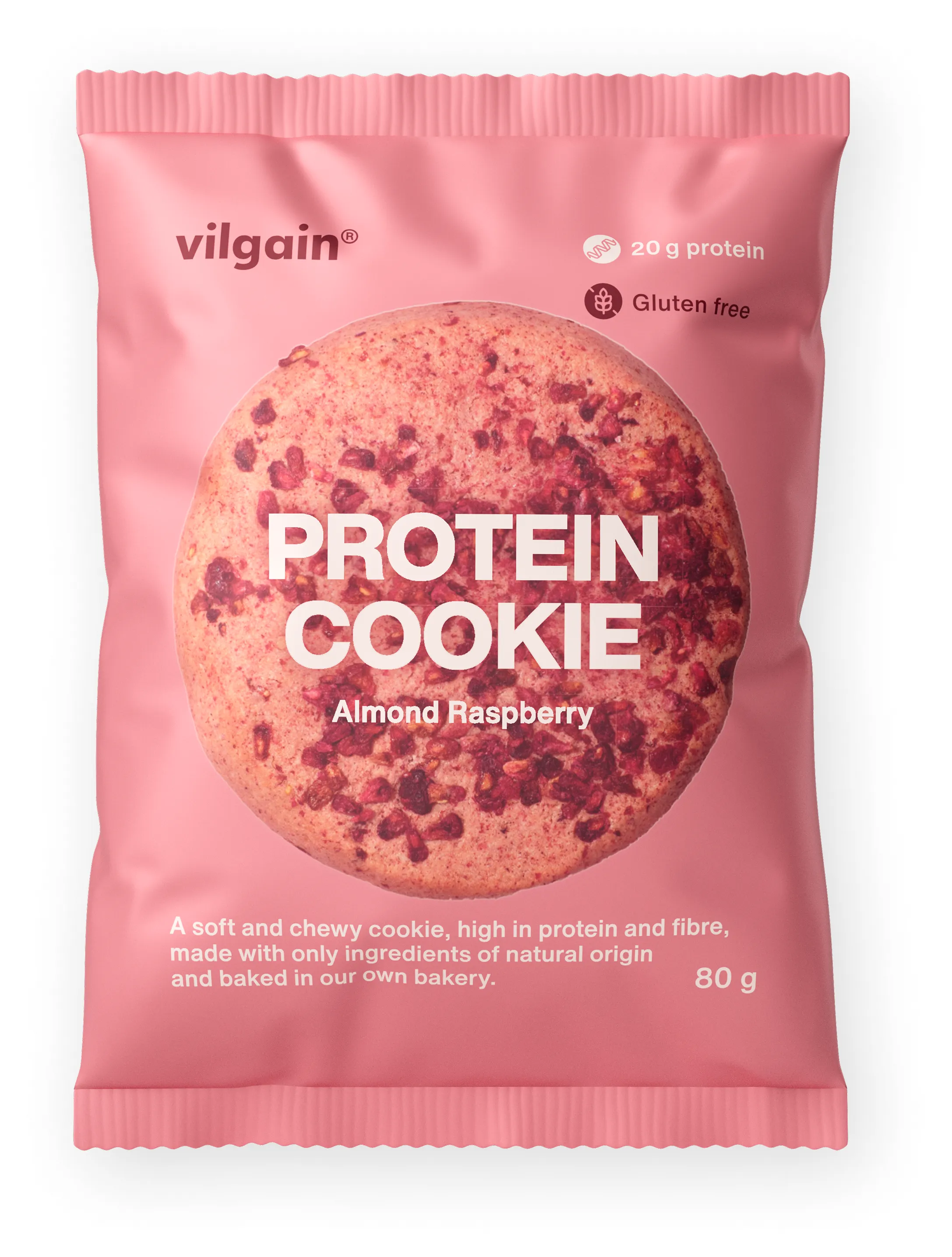 Vilgain Protein Cookie Mandle a Malina 80 g