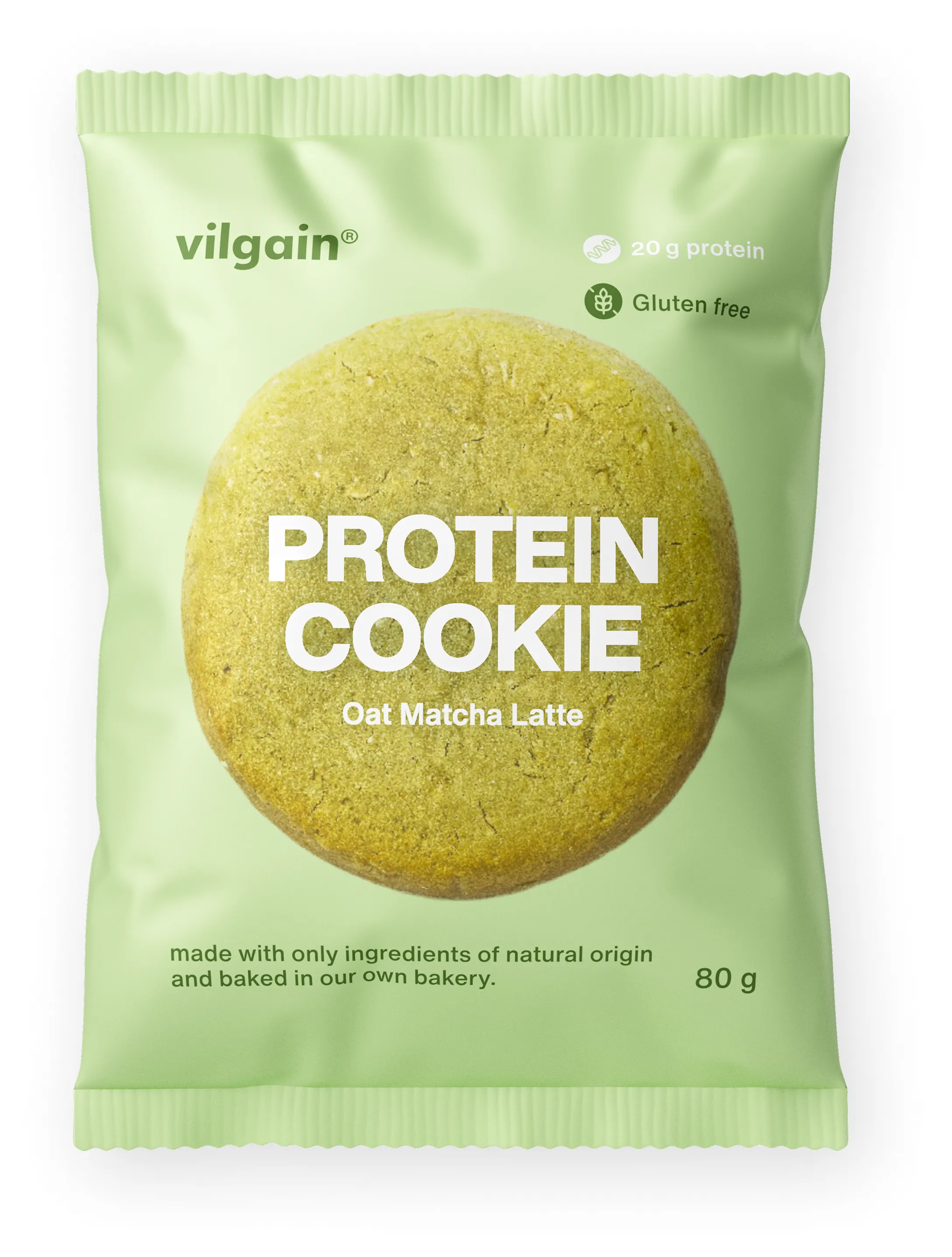 Vilgain Protein Cookie matcha laté s ovesnými vločkami 80 g