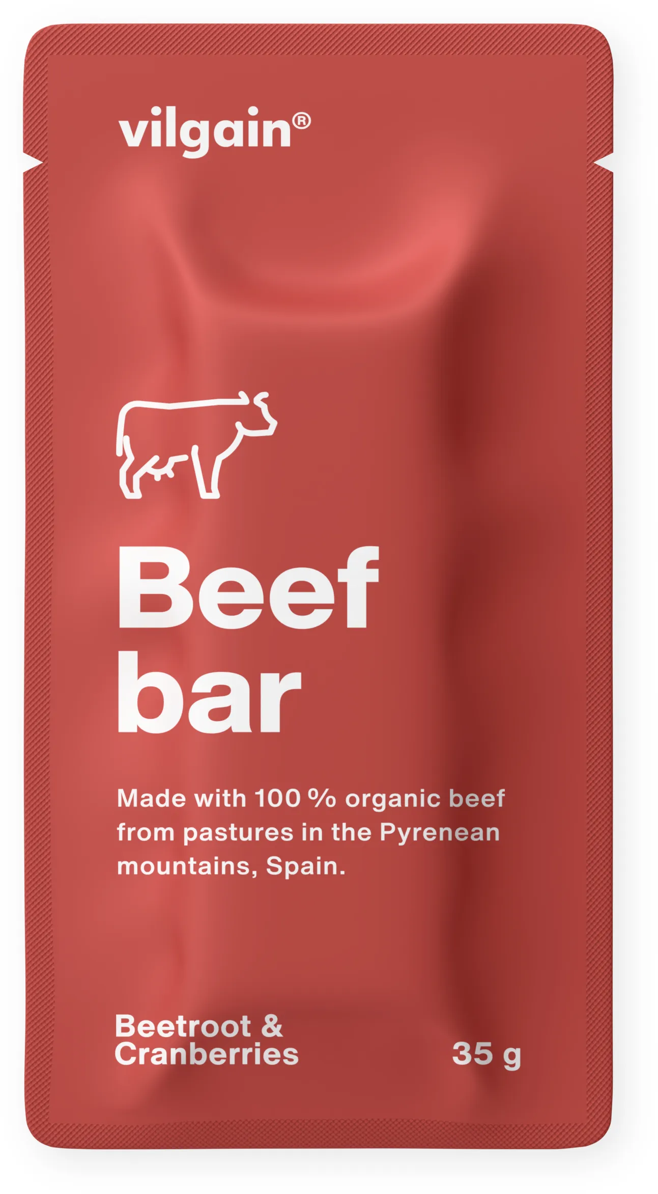 Vilgain Beef Bar BIO brusinky s řepou 35 g