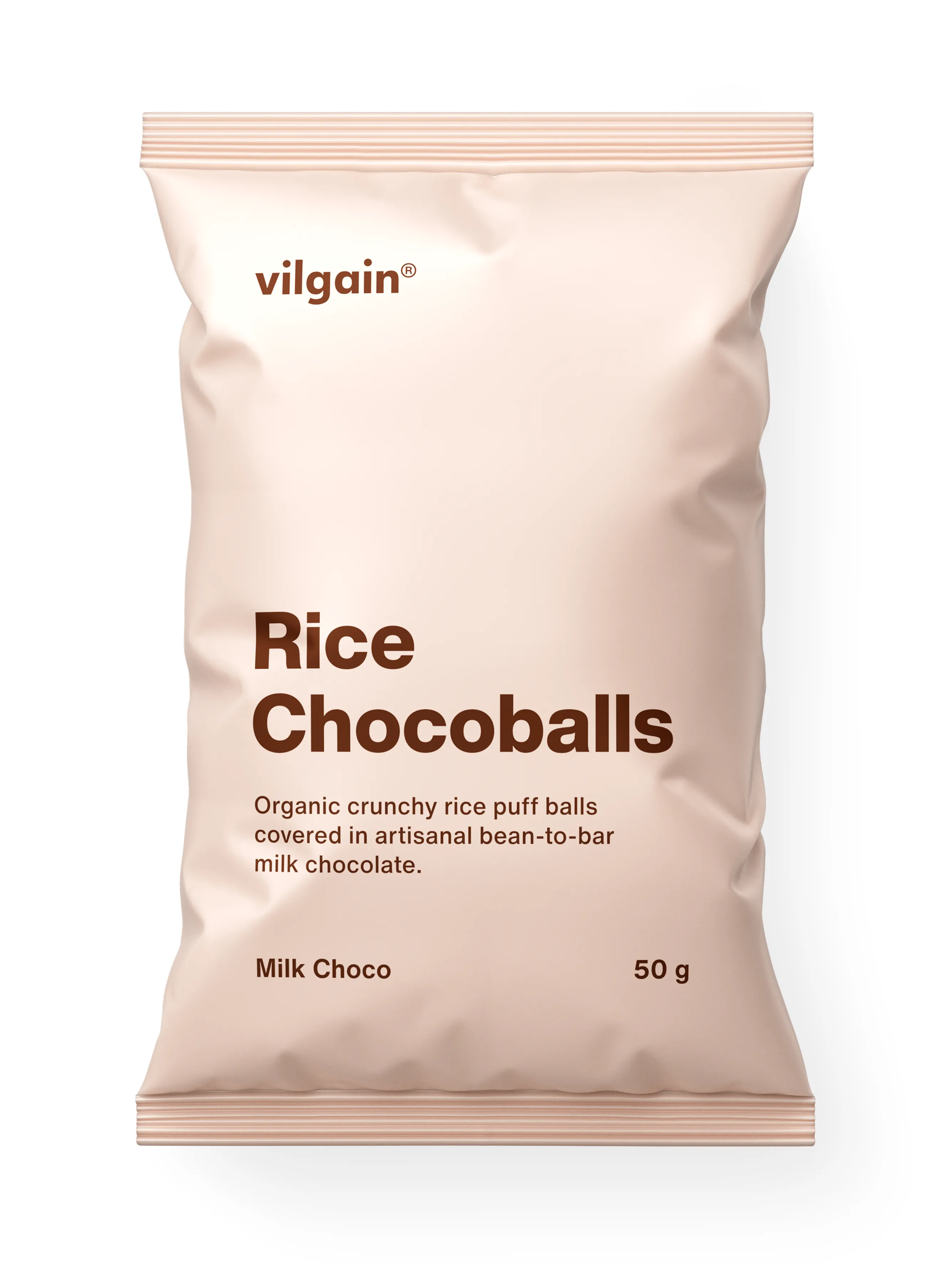 Vilgain Rice Chocoballs BIO mléčná čokoláda 50 g