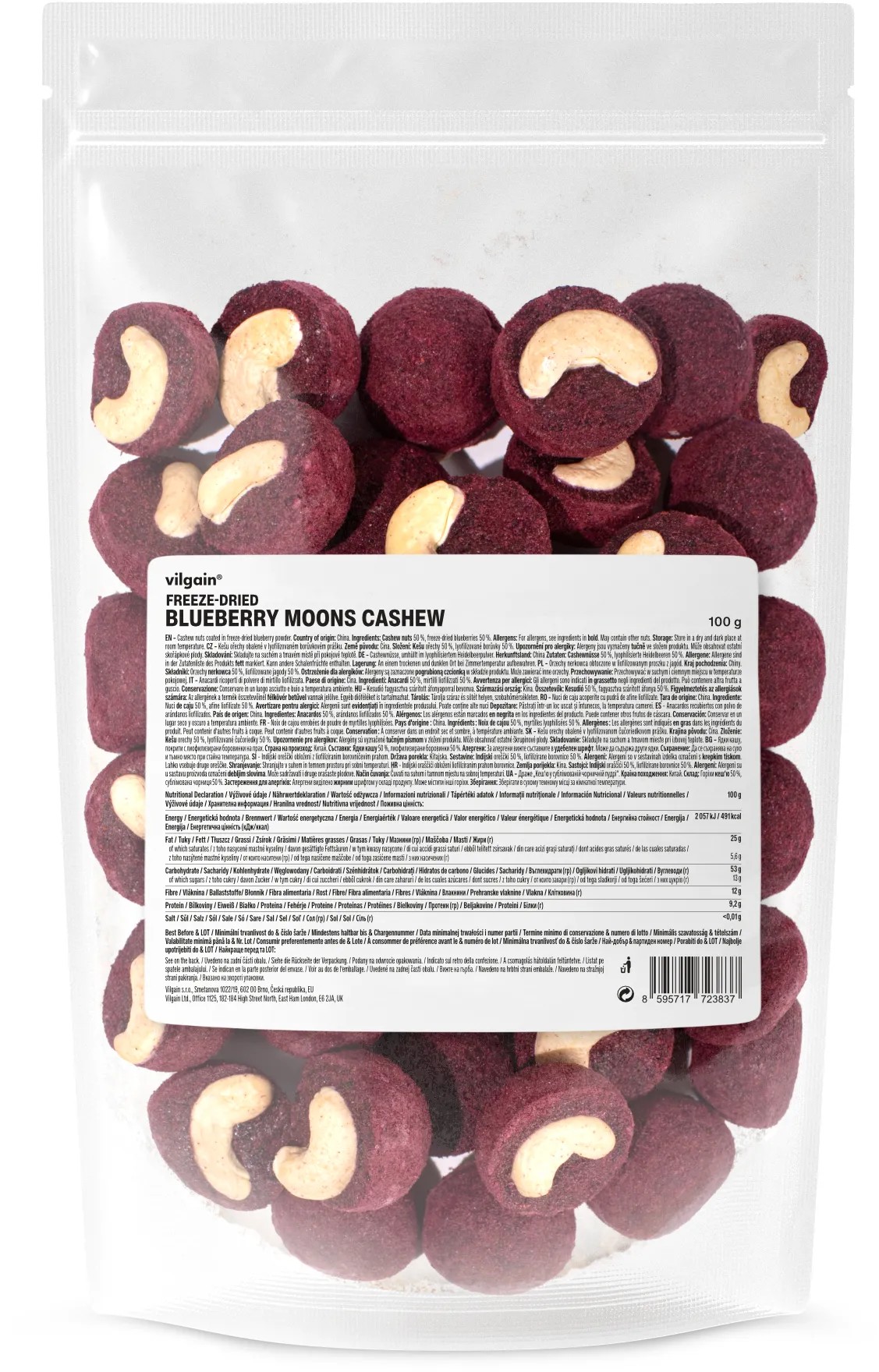 Vilgain Fruit Moons borůvka 100 g