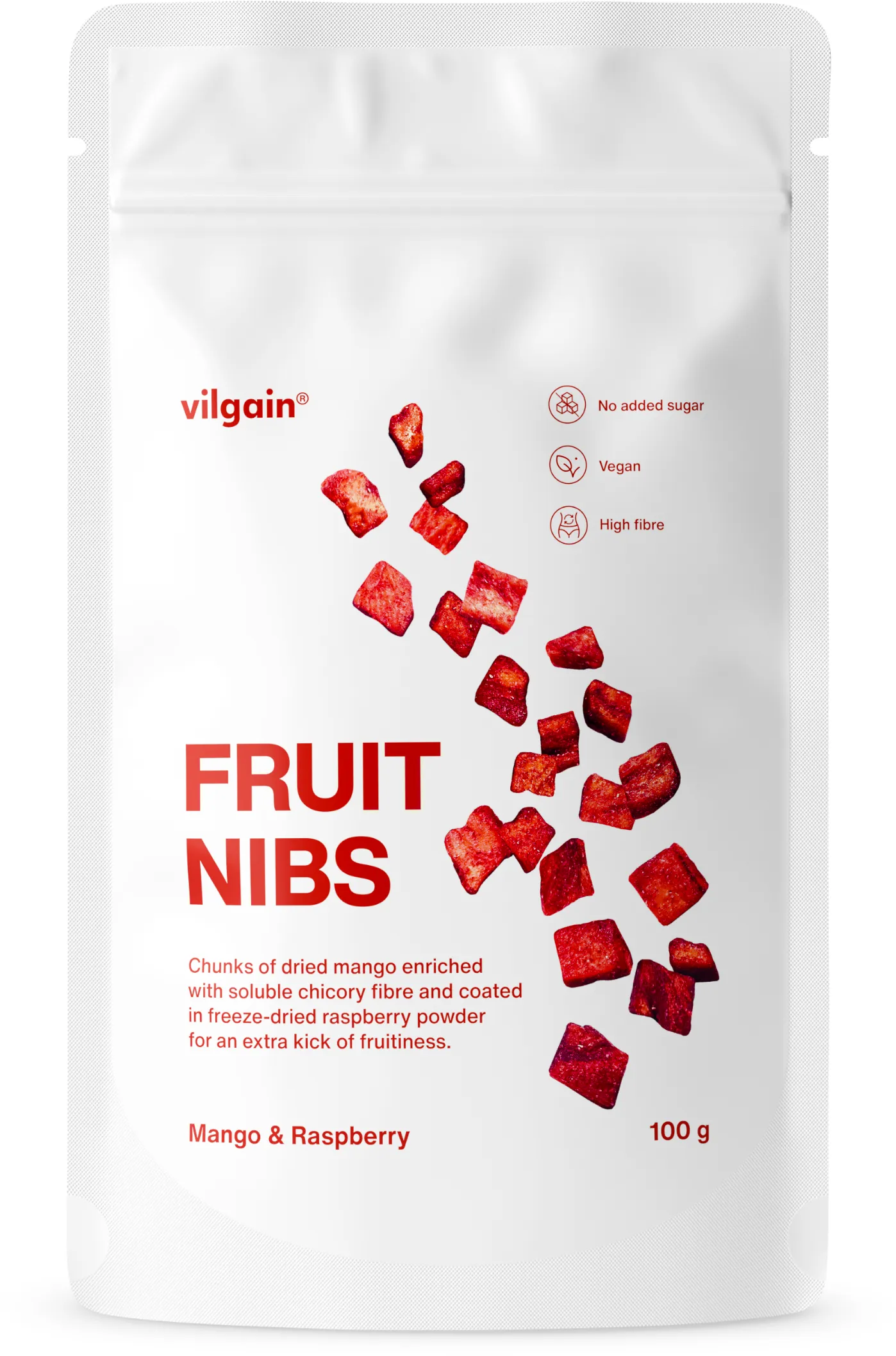 Vilgain Fruit Nibs Mango a malina 100 g