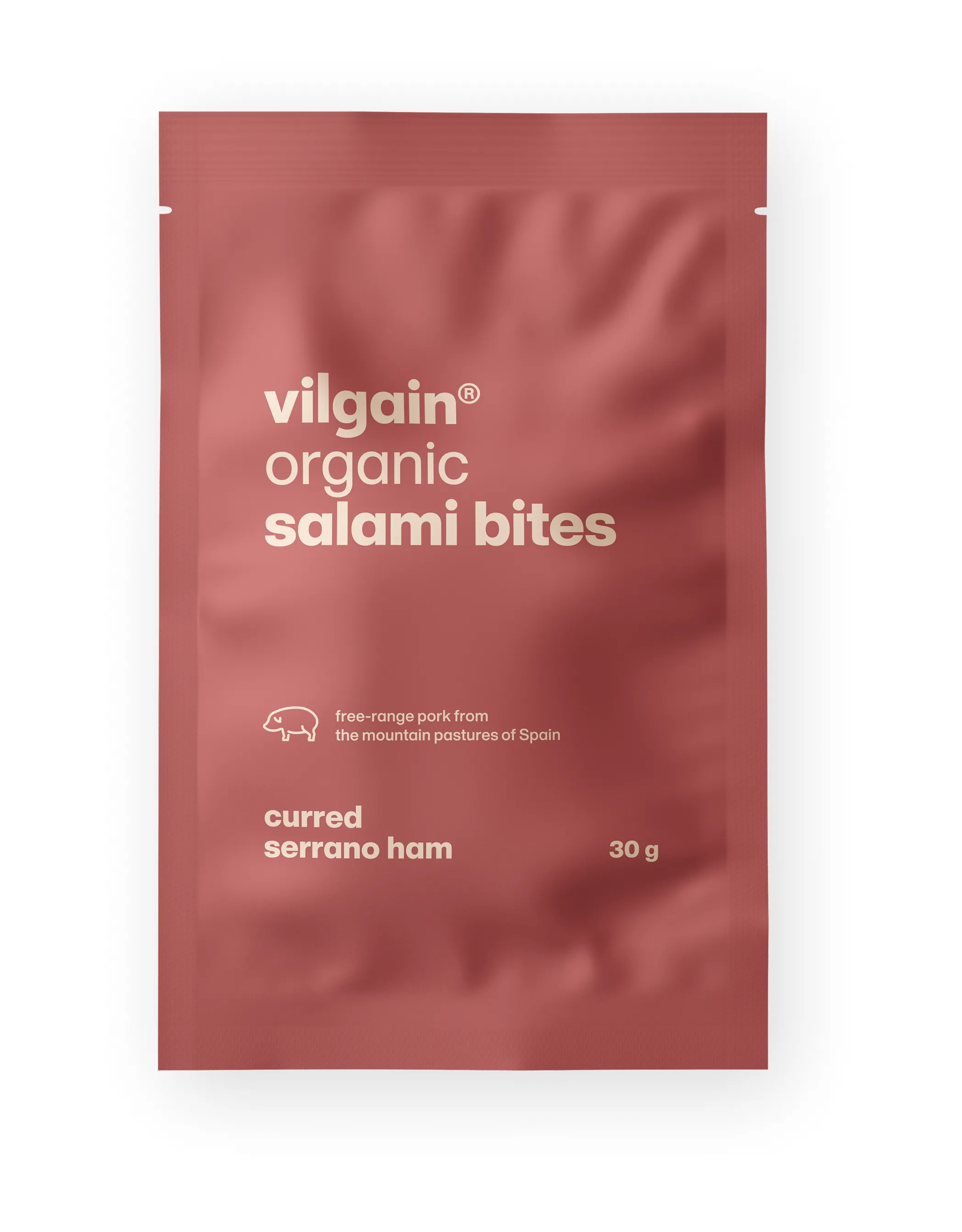 Vilgain Salami Bites BIO uzená šunka serrano 30 g
