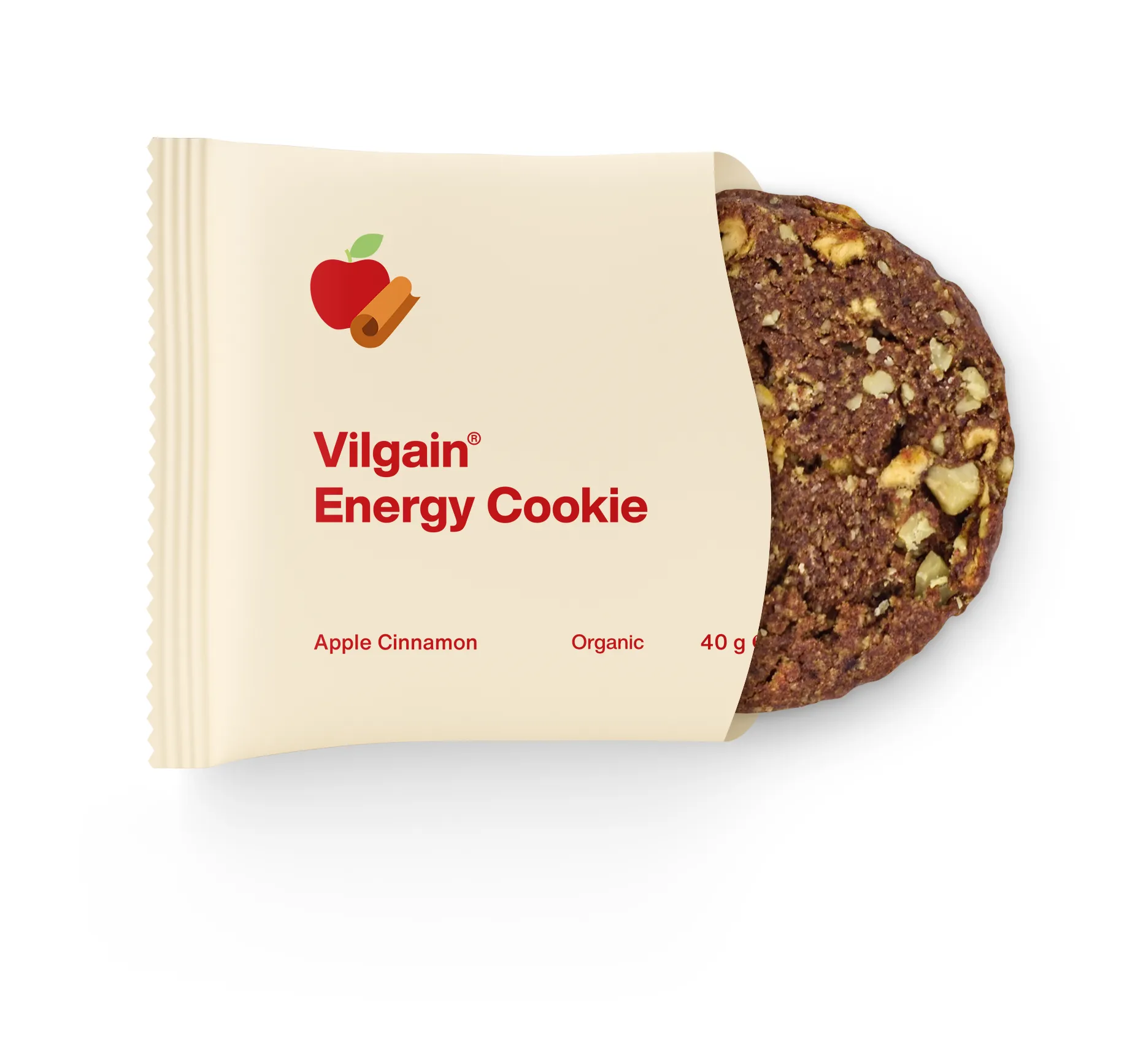 Vilgain Energy Cookie BIO jablko se skořicí 40 g