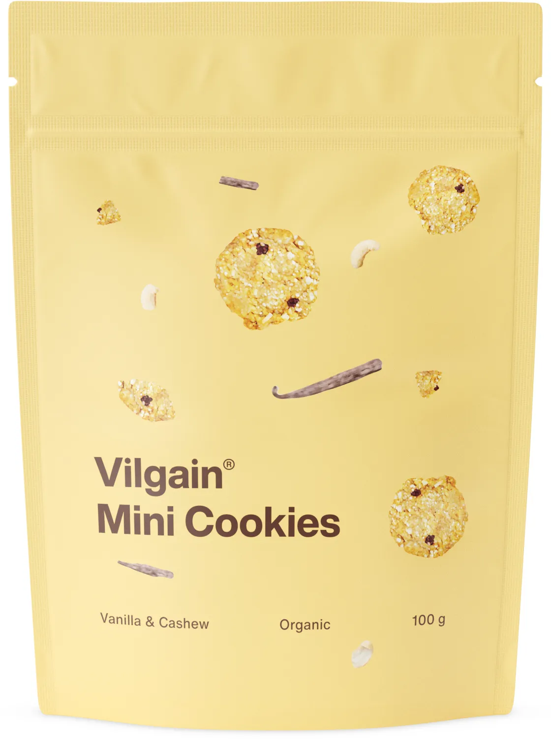 Vilgain Mini Cookies BIO kešu a vanilka 100 g