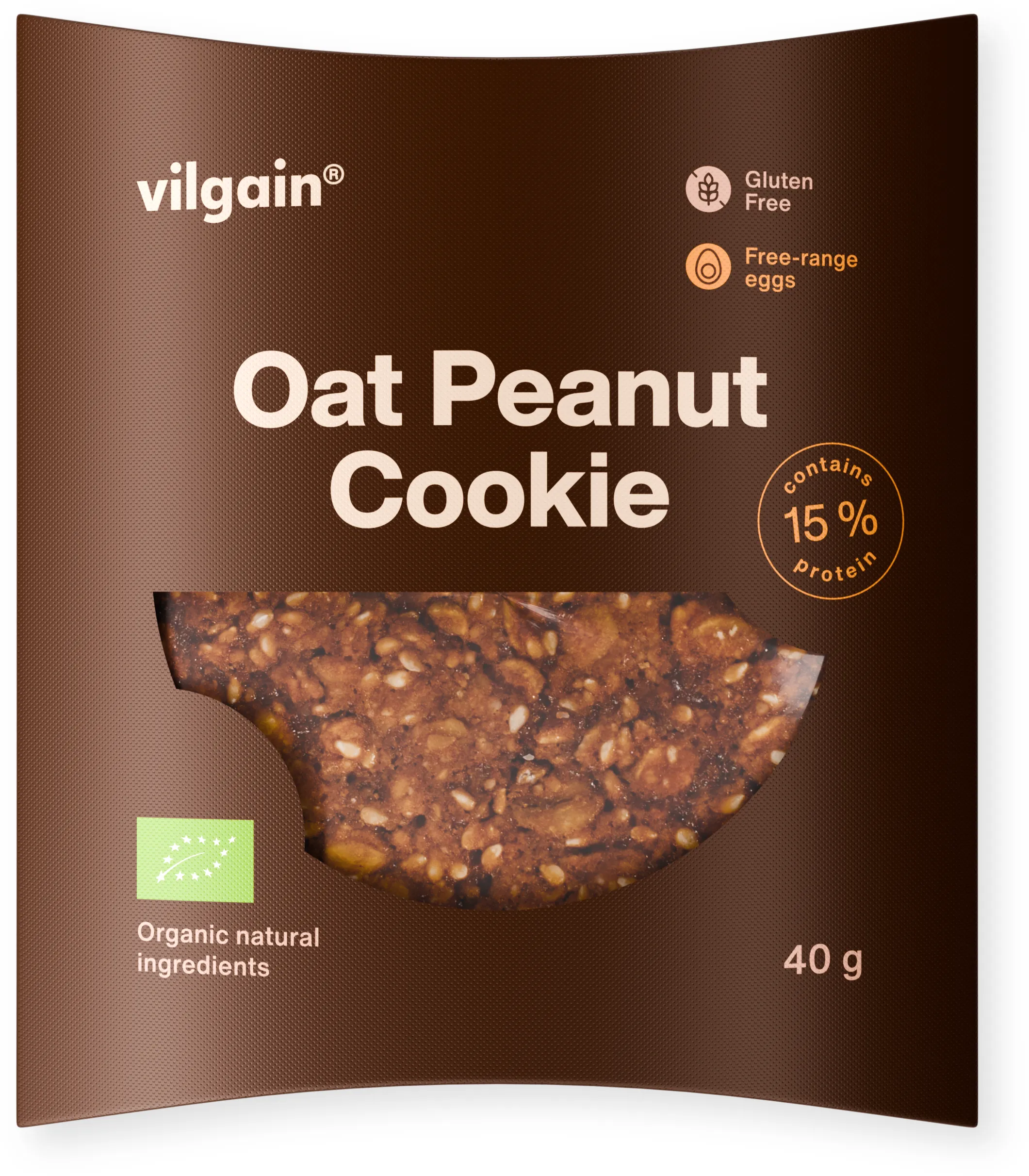 Vilgain Oat Peanut Cookie BIO 40 g