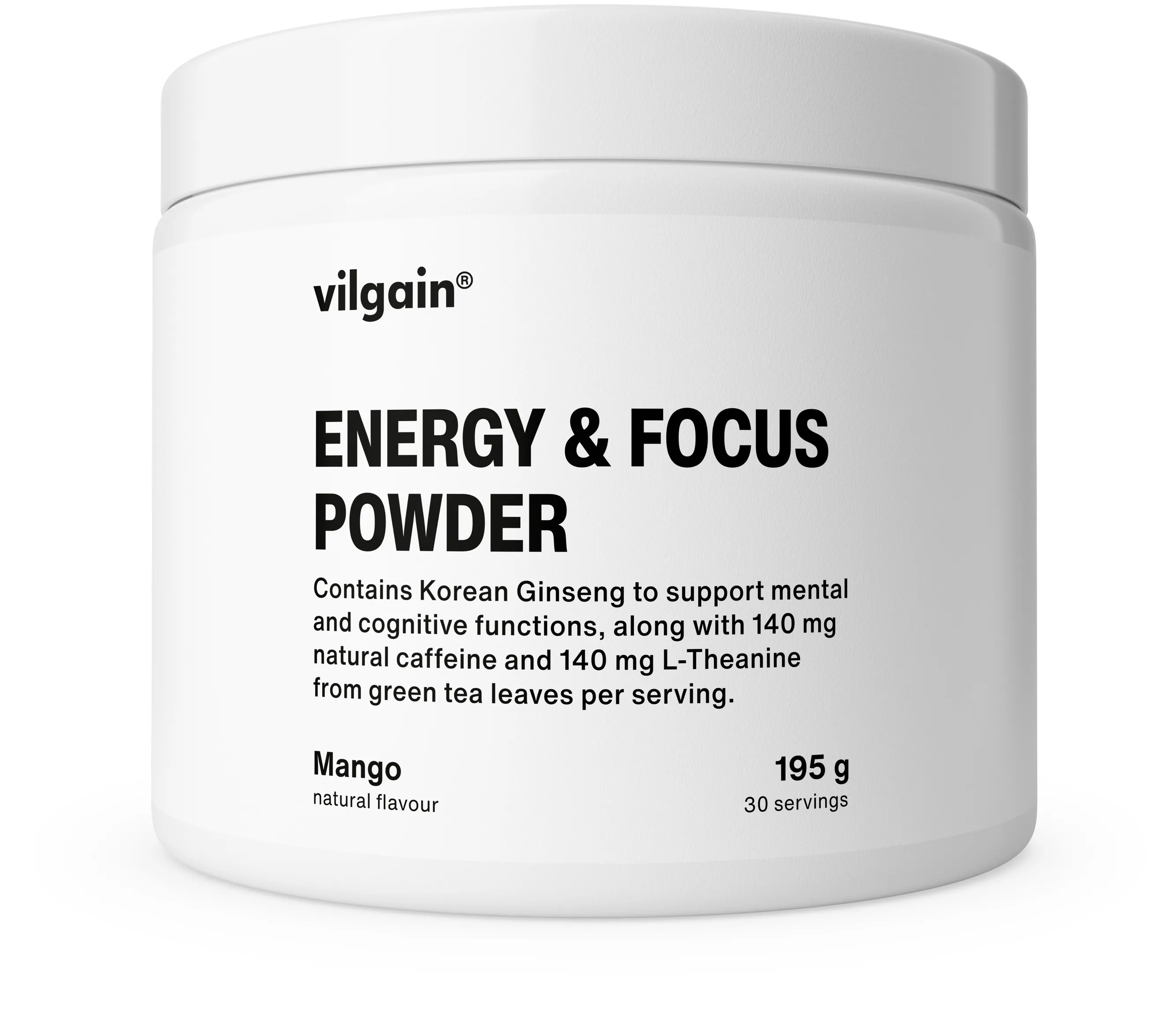 Vilgain Energy & Focus Powder mango 195 g