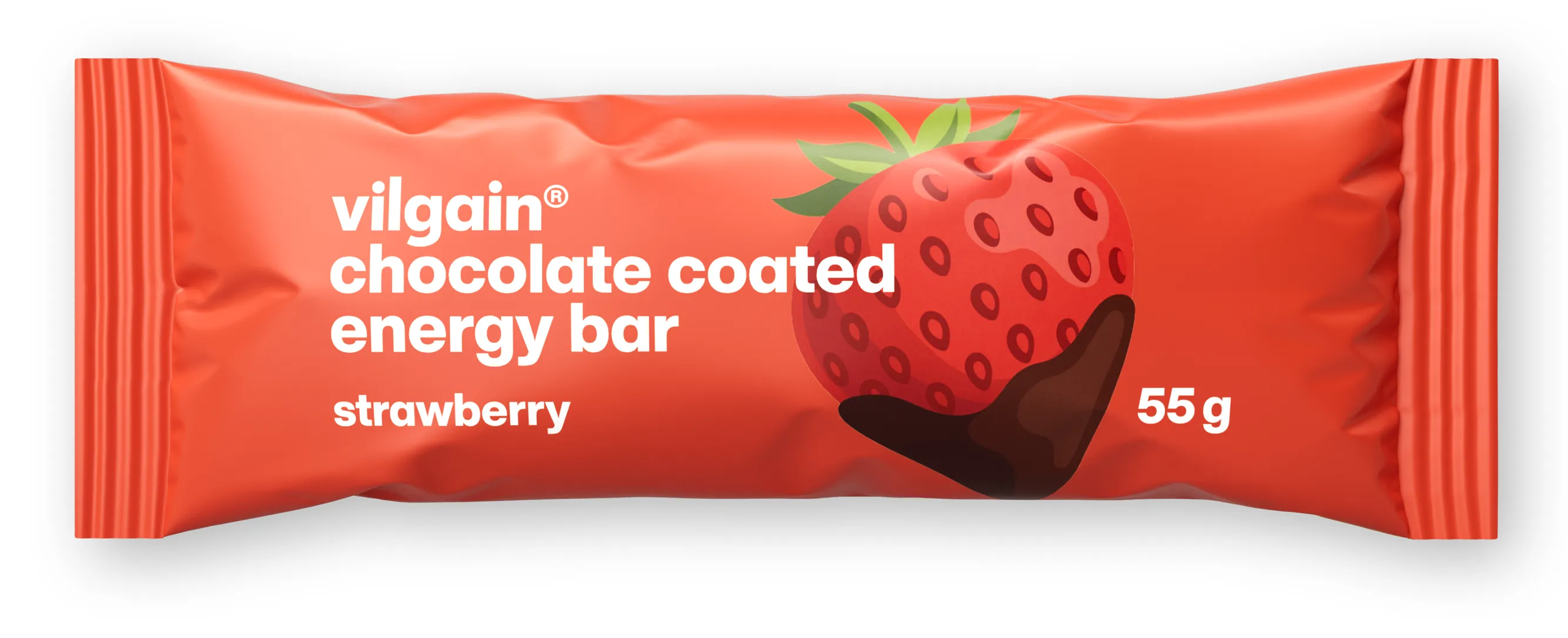 Vilgain Energy Bar jahoda zalitá čokoládou 55 g