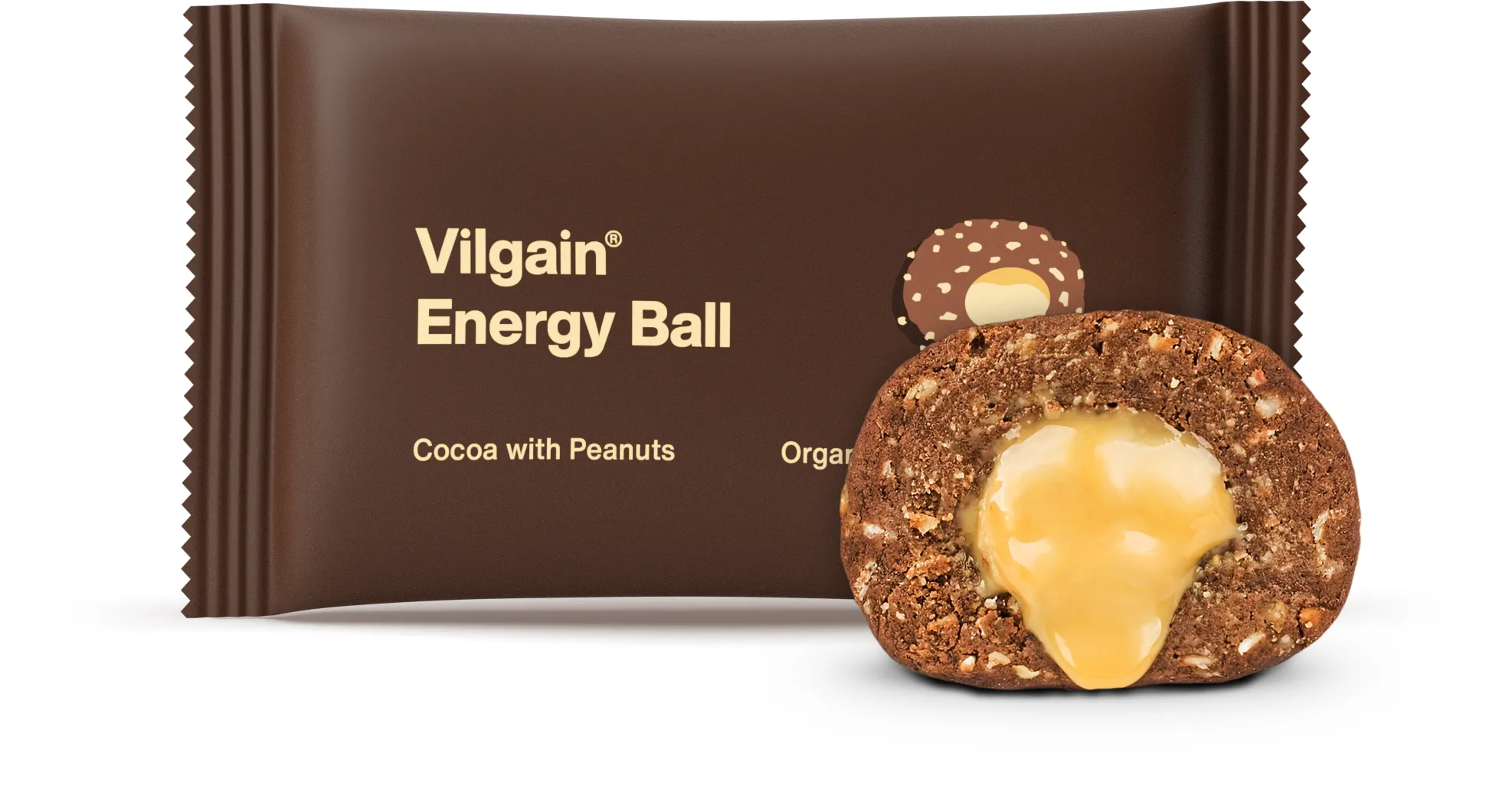 Vilgain Energy Ball BIO kakao s arašídovým máslem 30 g