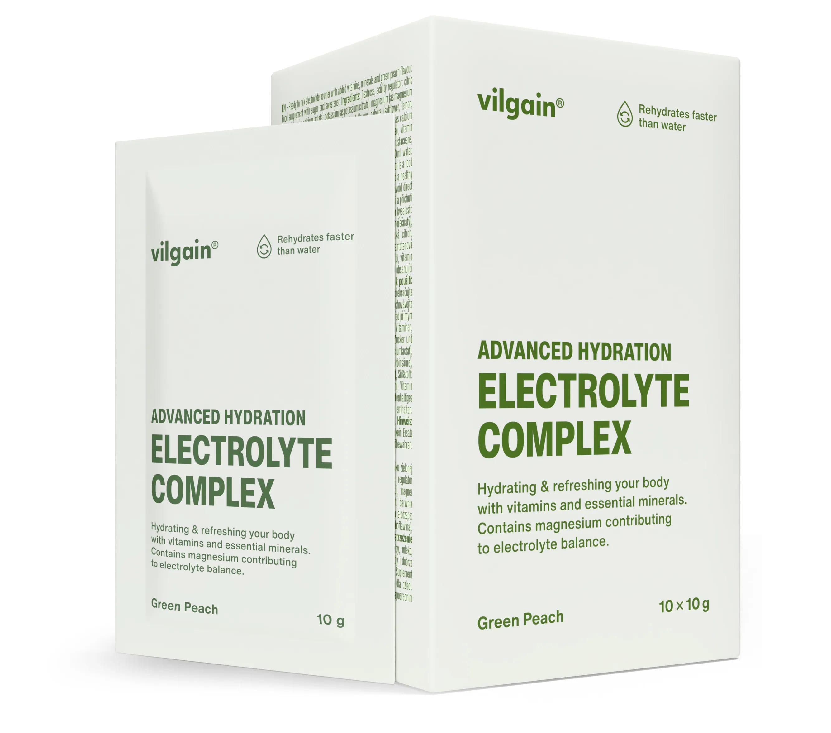 Vilgain Komplex elektrolytů zelená broskev 100 g (10 x 10 g)