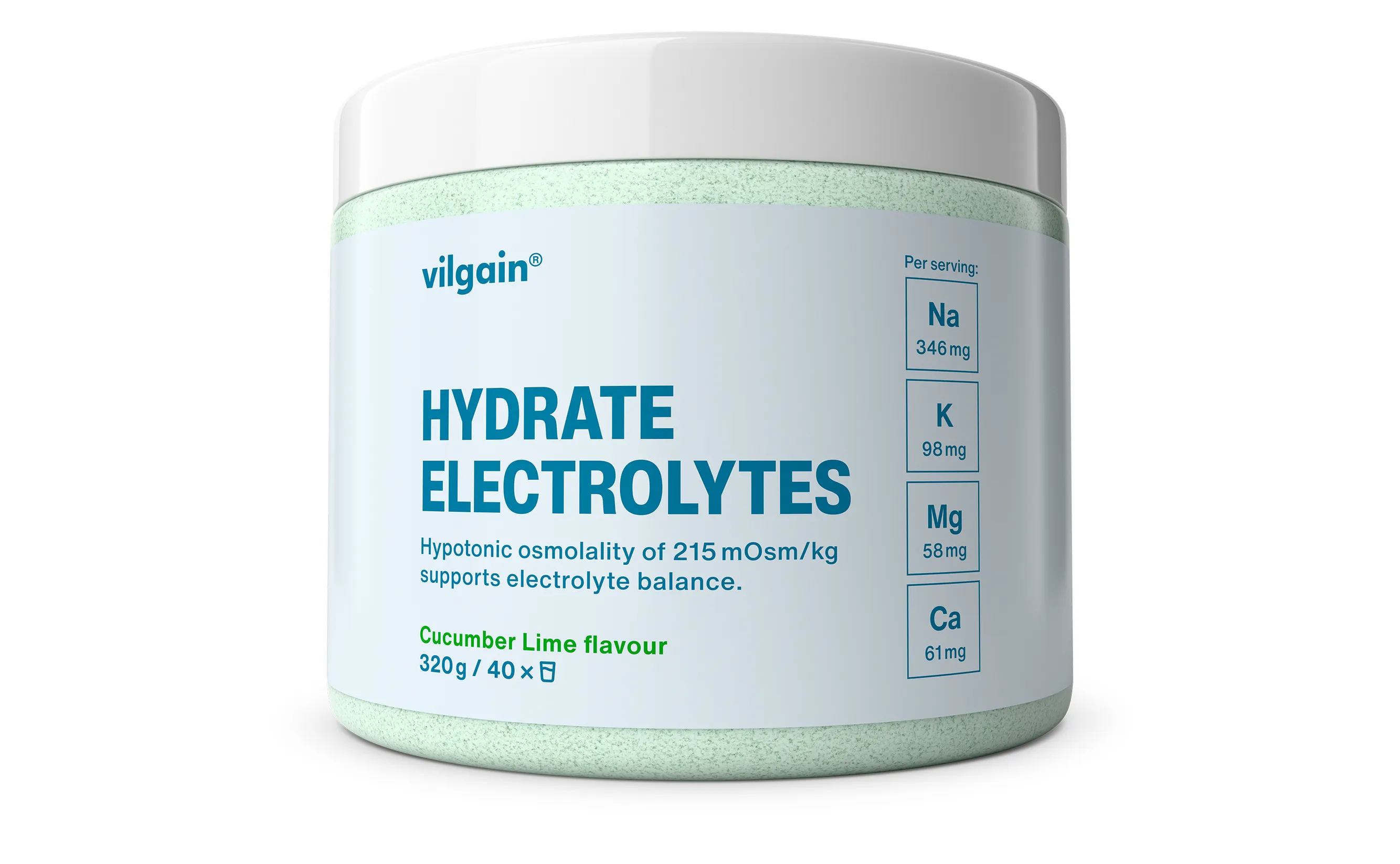 Vilgain Elektrolyty Okurka & limetka 320 g