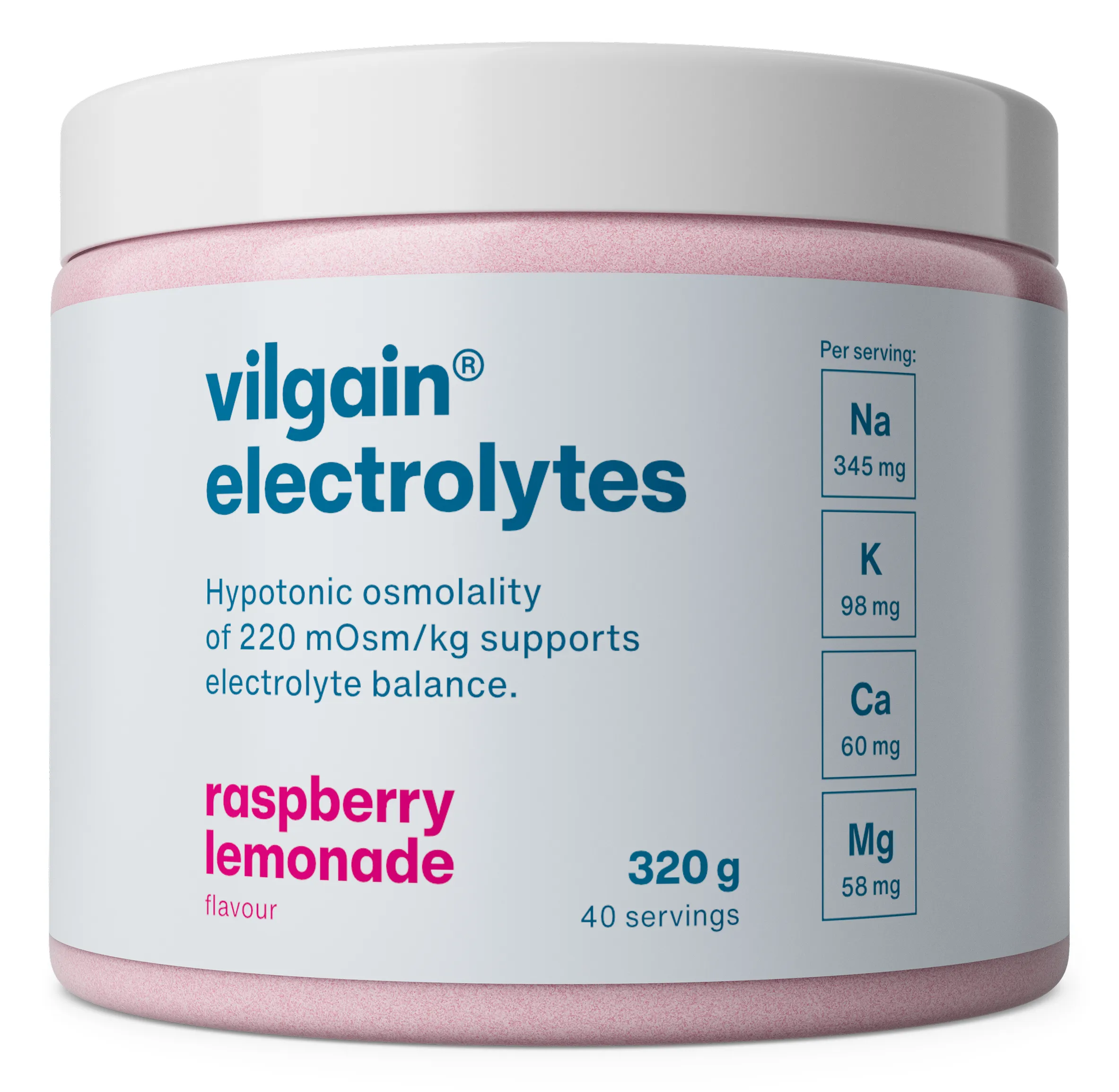 Vilgain Elektrolyty malinová limonáda 320 g