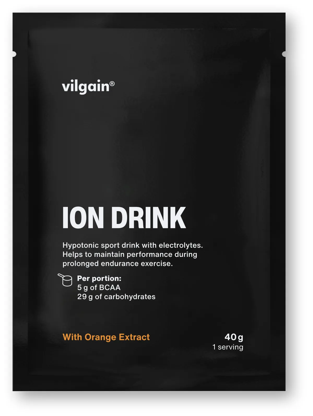 Vilgain Iontový nápoj pomeranč slazeno stévií 40 g