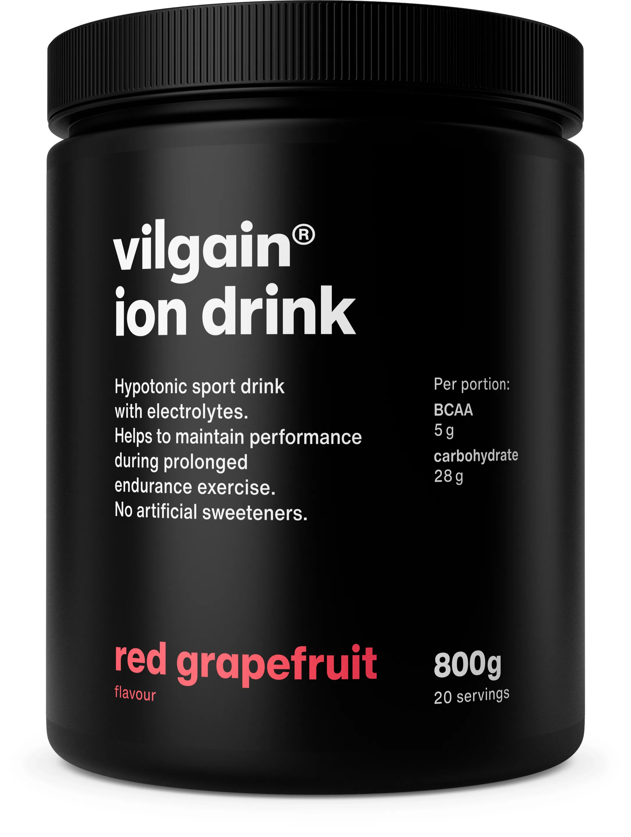 Vilgain Iontový nápoj červený grep bez sladidel 800 g
