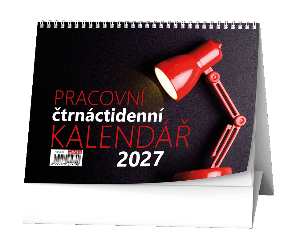 Stolní čtrnáctidenní pracovní kalendář