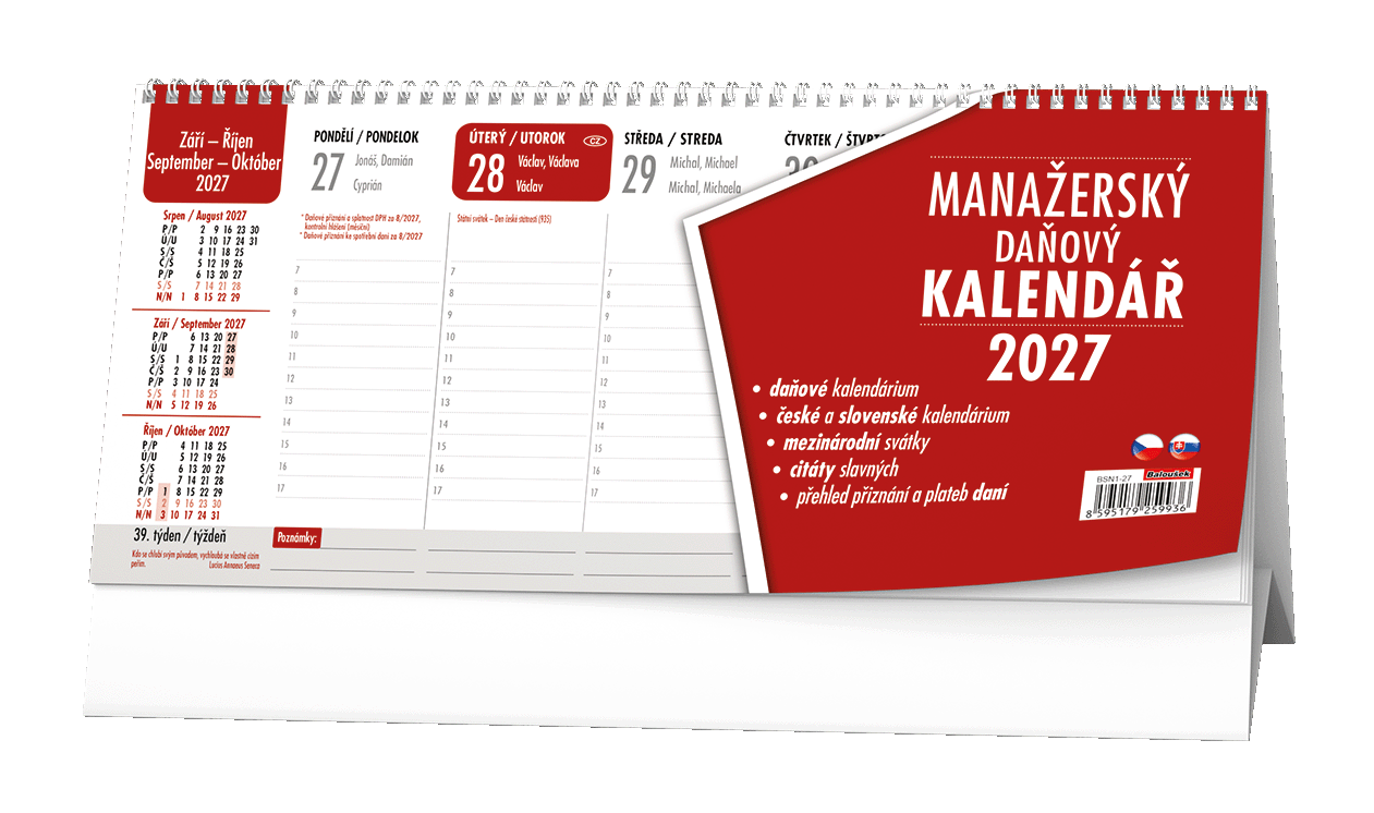Stolní Manažerský kalendář