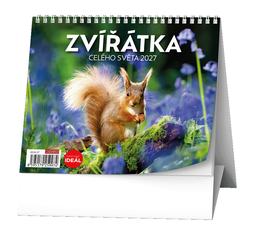 Stolní kalendář IDEÁL - Zvířátka celého světa