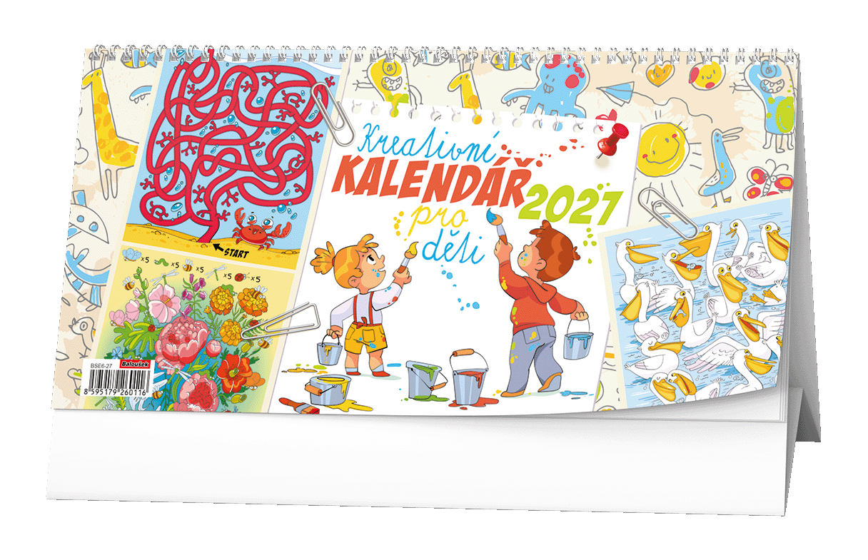Stolní kreativní kalendář pro děti