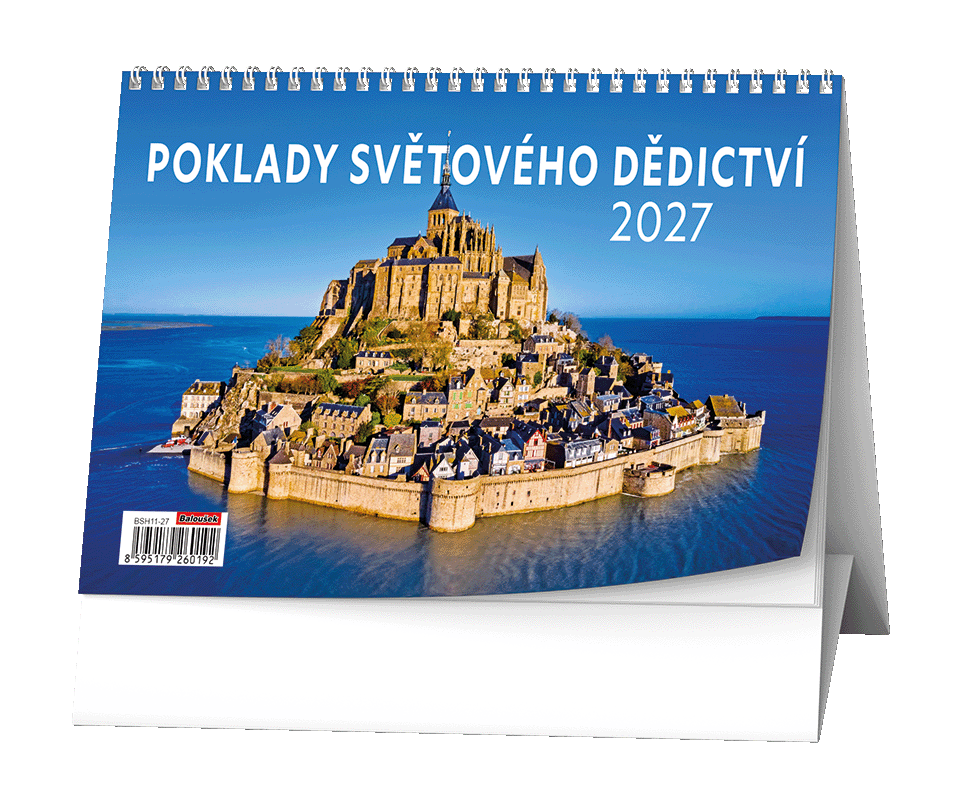 Stolní kalendář Poklady světového dědictví