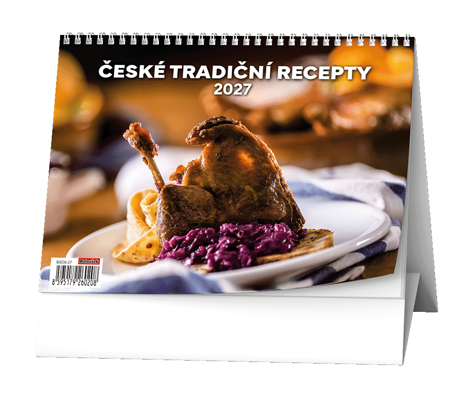 Stolní kalendář České tradiční recepty