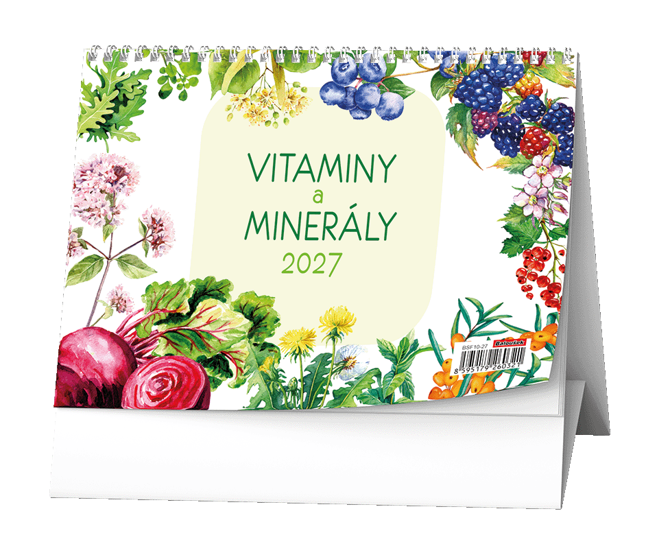 Stolní kalendář Vitamíny a minerály
