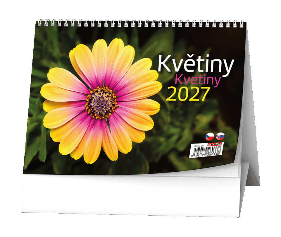 Stolní kalendář Květiny